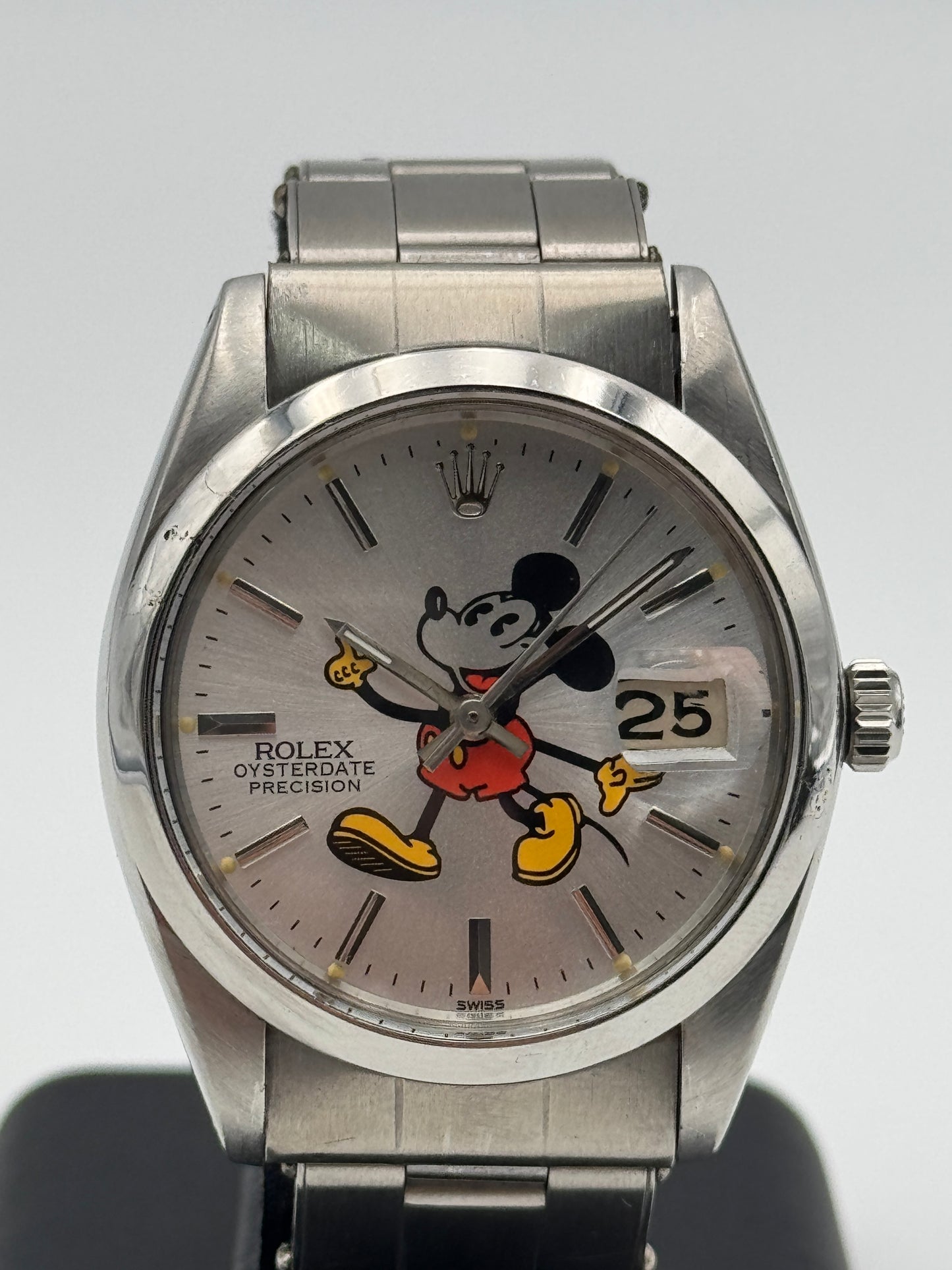 rolex precision oysterdate precision 6694 mickey mouse