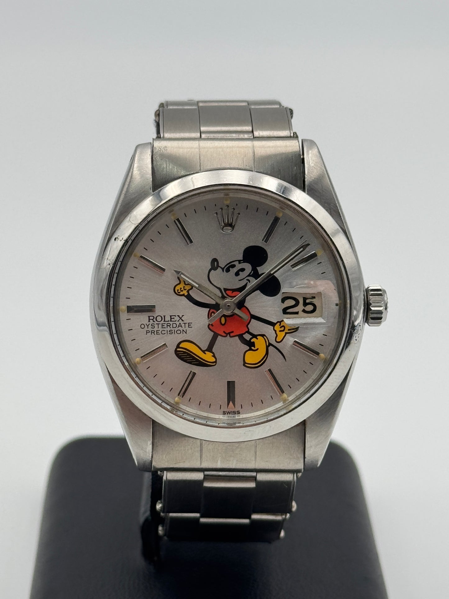 rolex precision oysterdate precision 6694 mickey mouse
