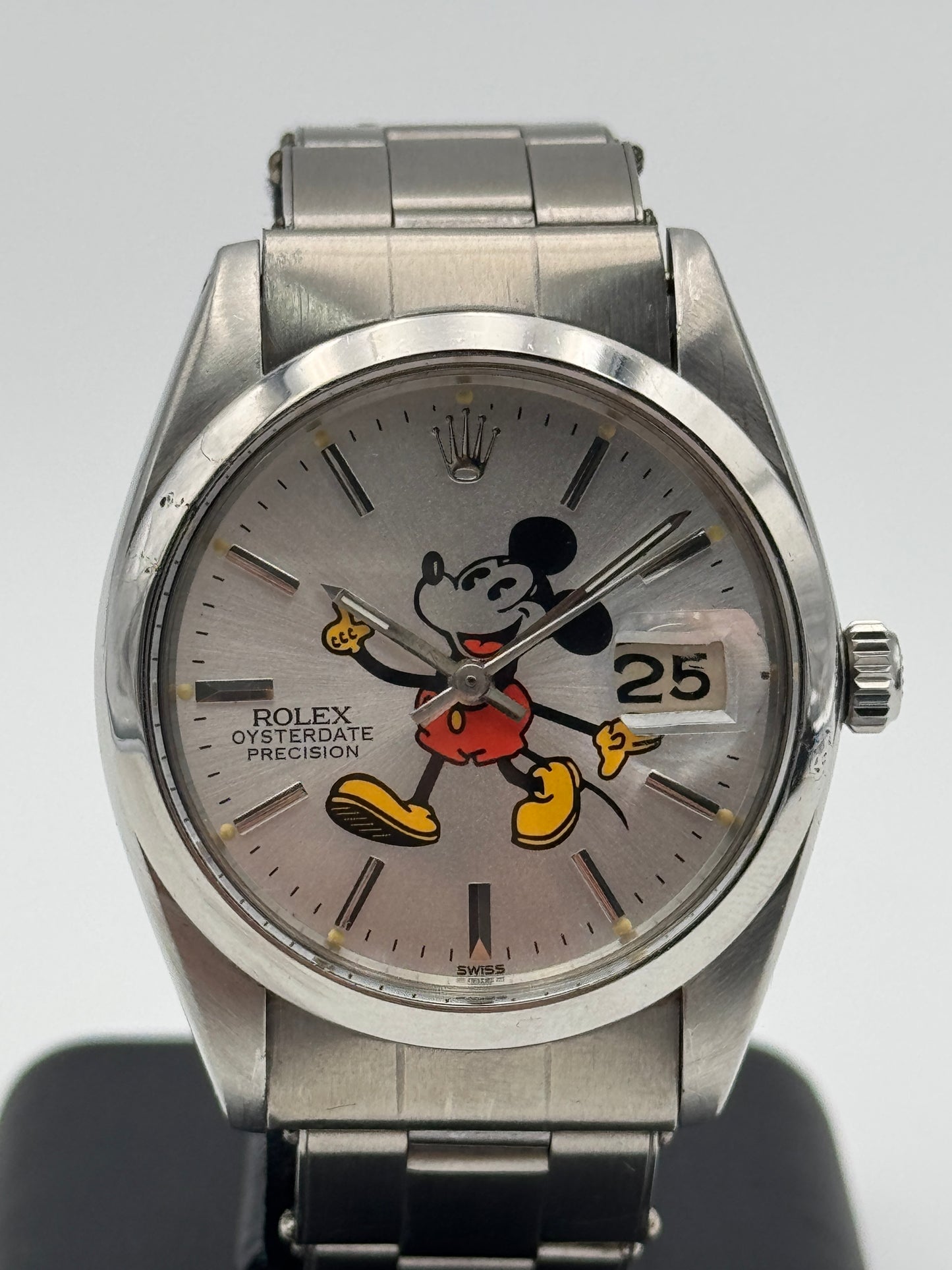 rolex precision oysterdate precision 6694 mickey mouse