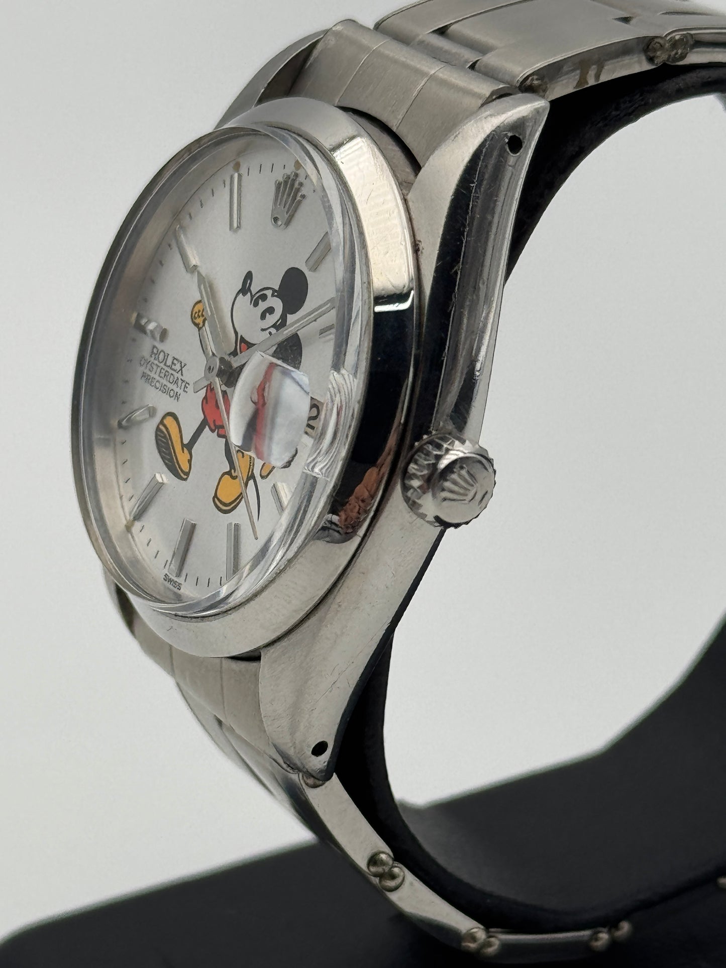 rolex precision oysterdate precision 6694 mickey mouse