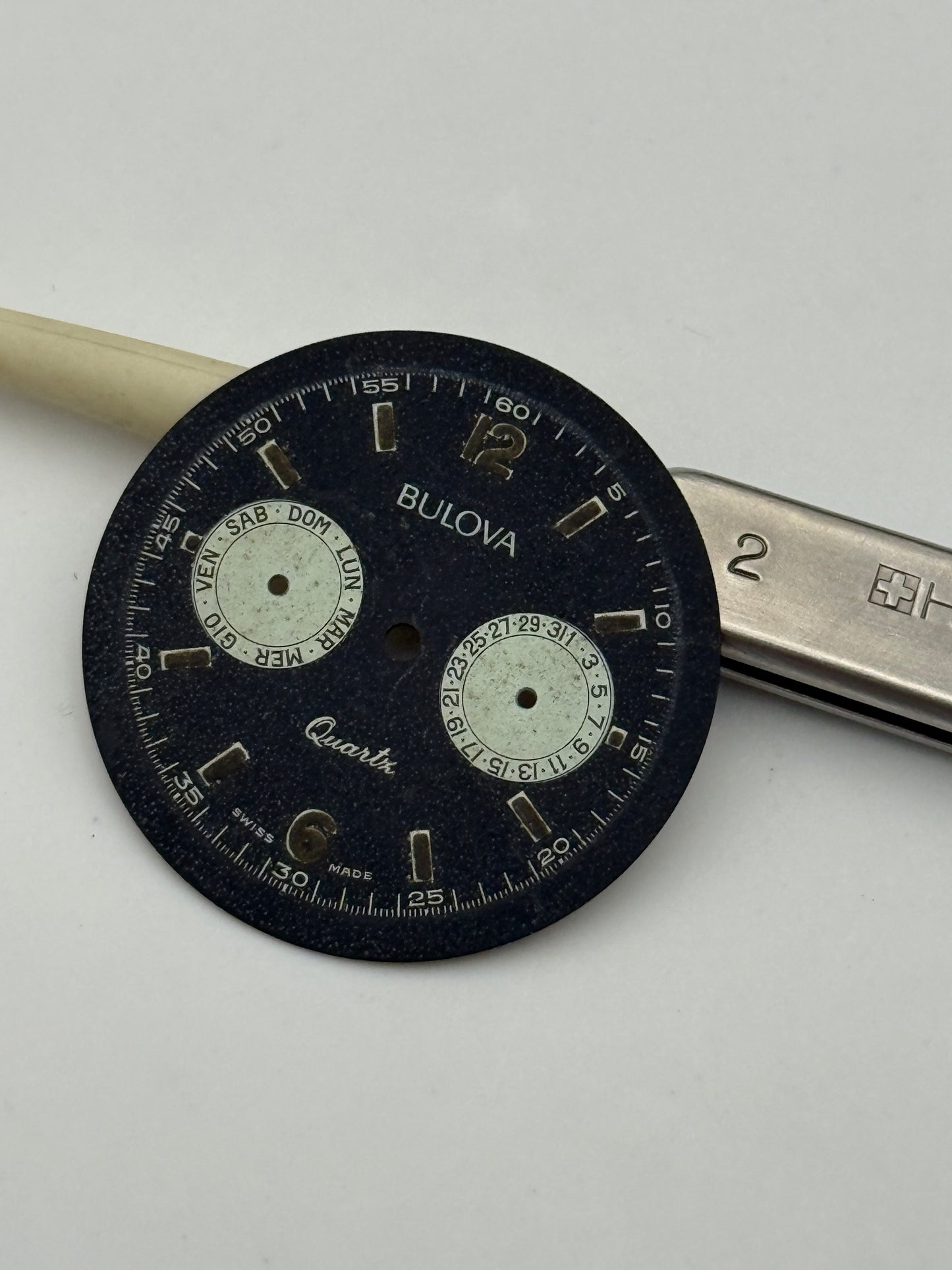 bulova chrono quartz 30mm dial quadrante