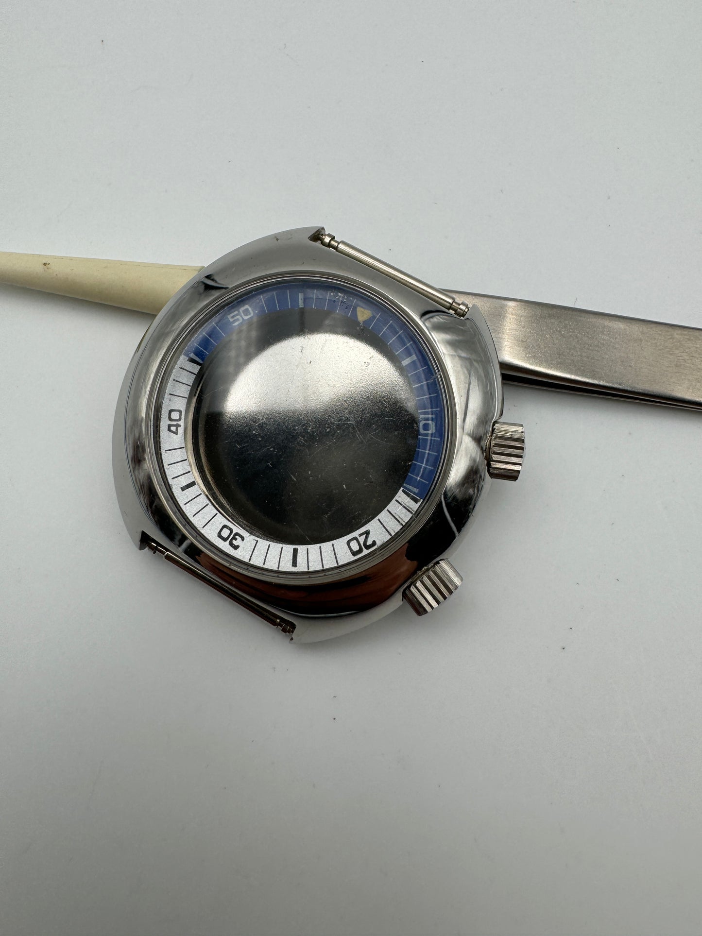 Diver doppia corona cassa 40.5mm  swiss made NOS