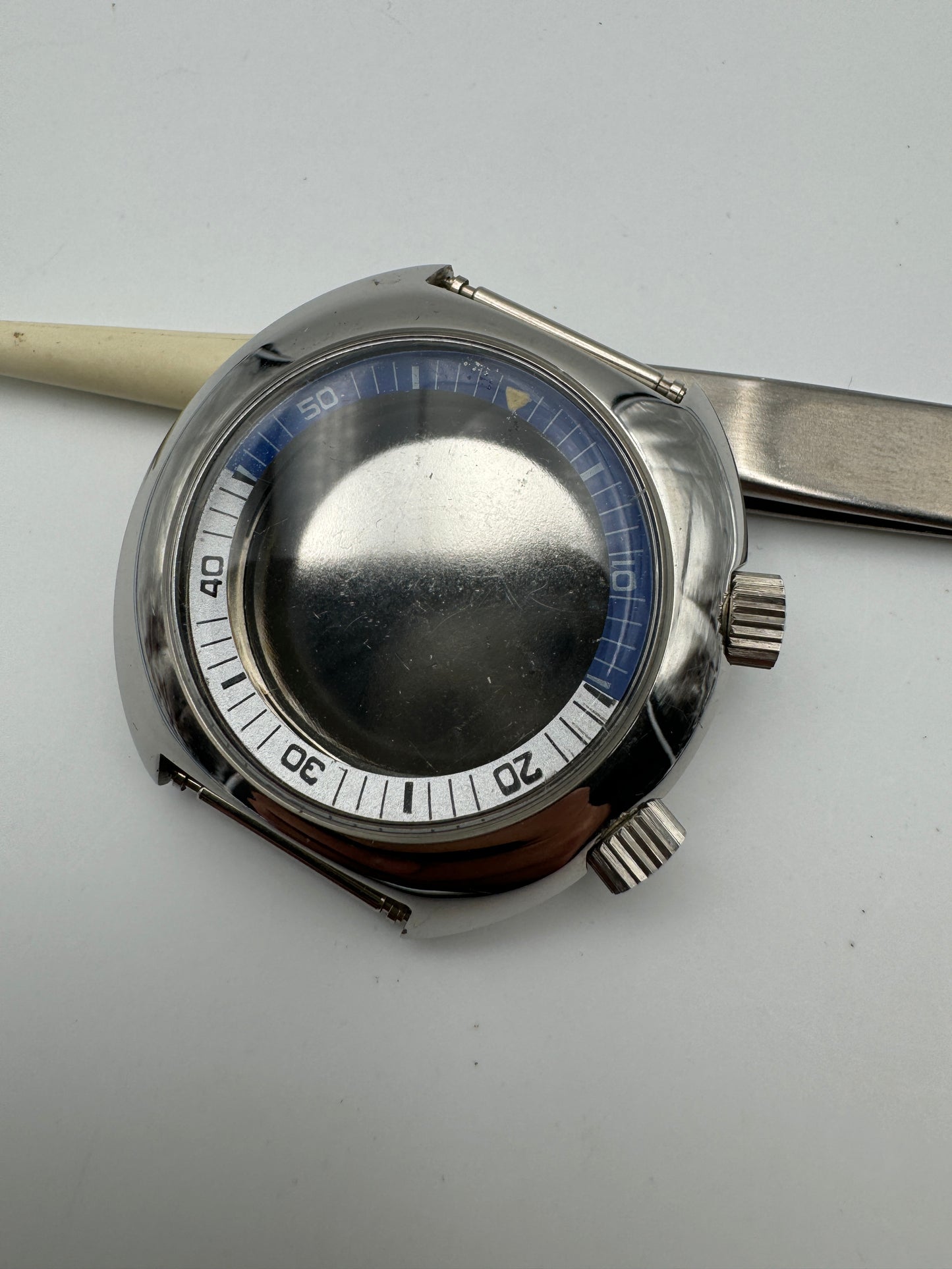 Diver doppia corona cassa 40.5mm  swiss made NOS