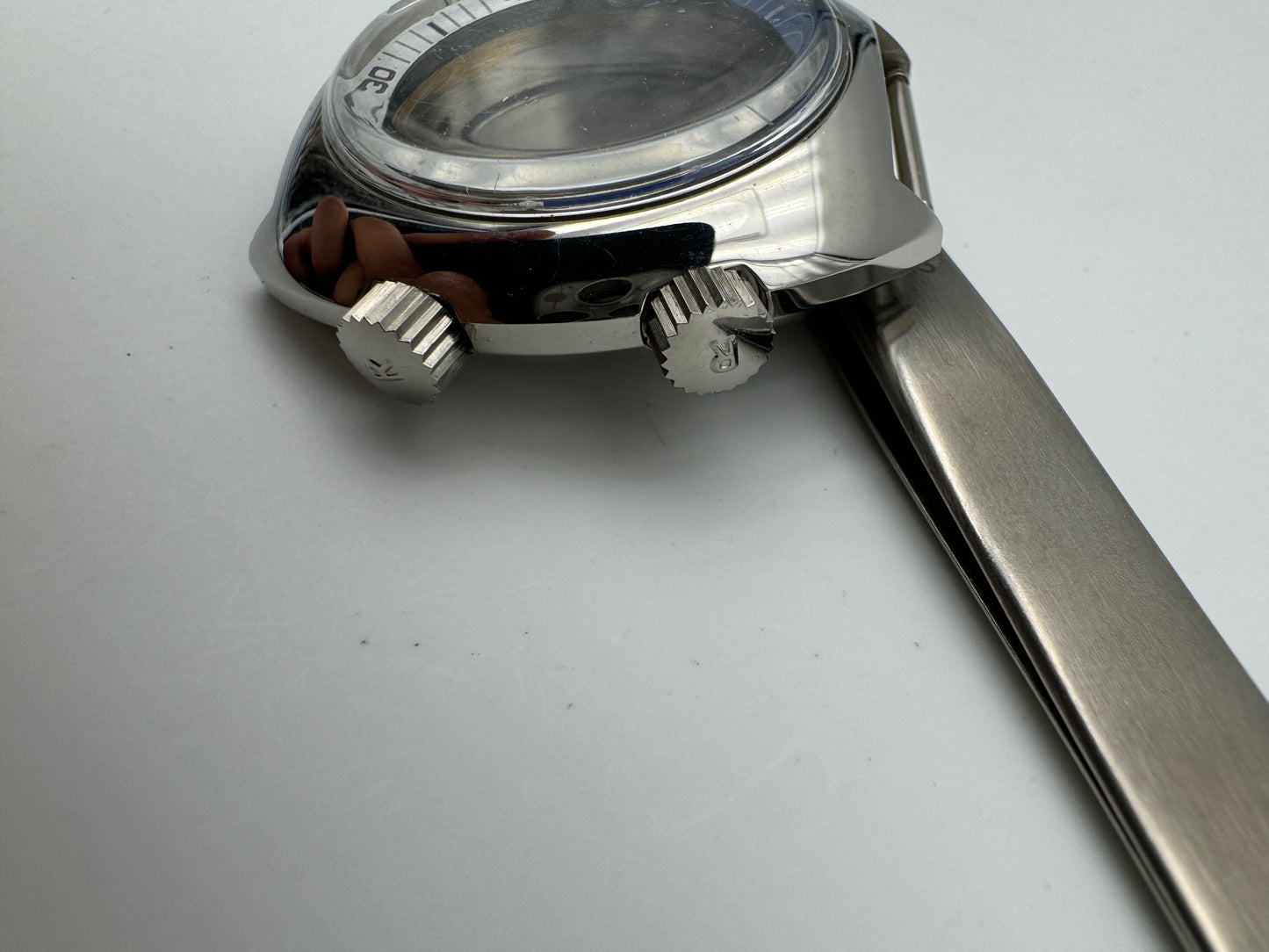 Diver doppia corona cassa 40.5mm  swiss made NOS