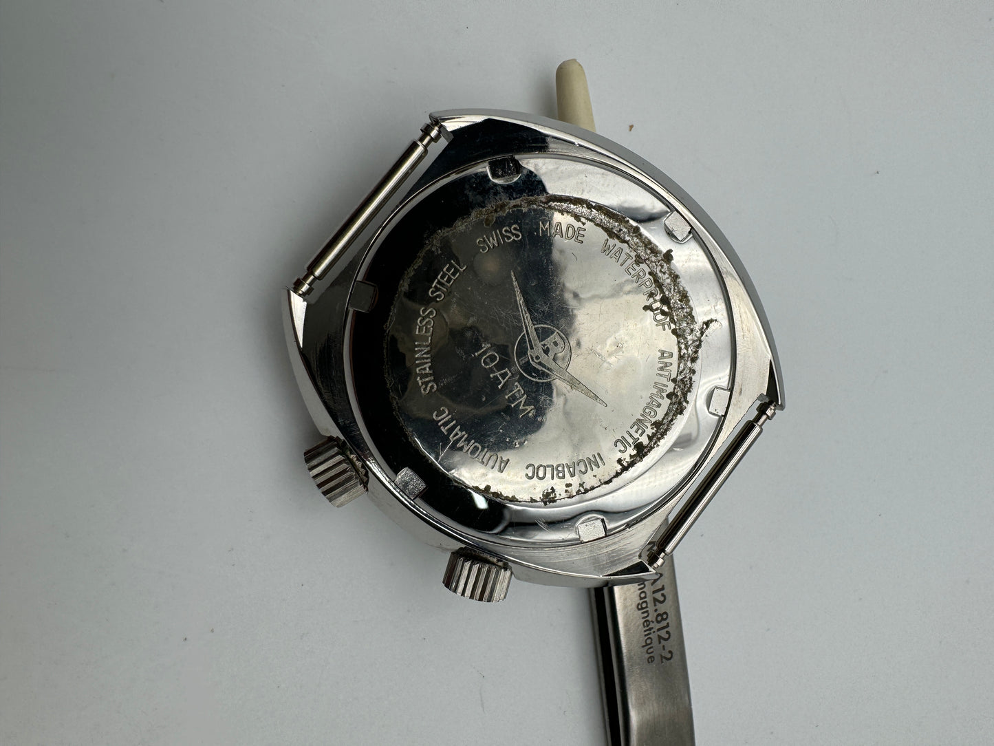 Diver doppia corona cassa 40.5mm  swiss made NOS