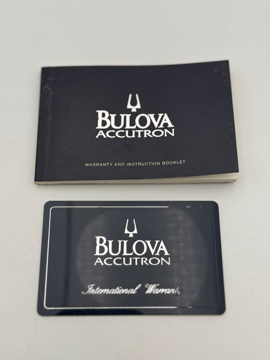 bulova accutron warranty booklet garanzia guarantee