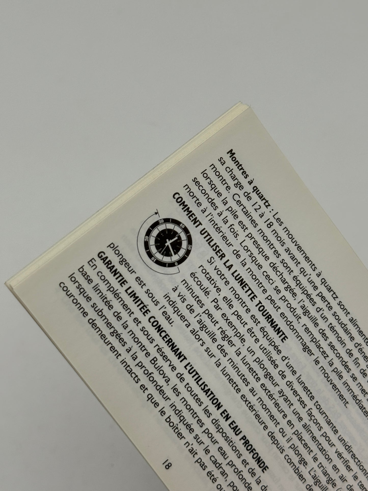 bulova accutron warranty booklet garanzia guarantee