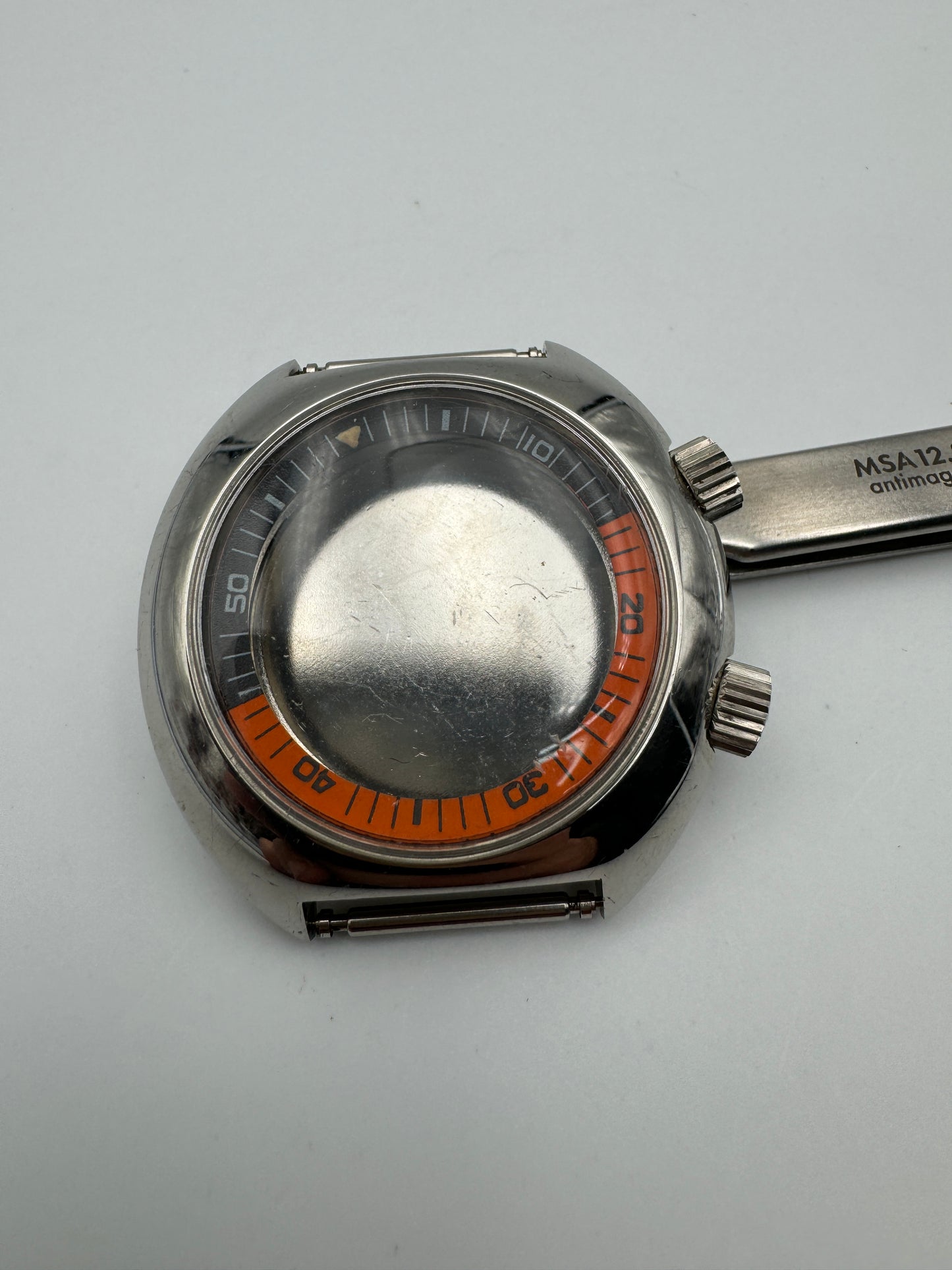 Diver doppia corona cassa 40.5mm swiss made NOS