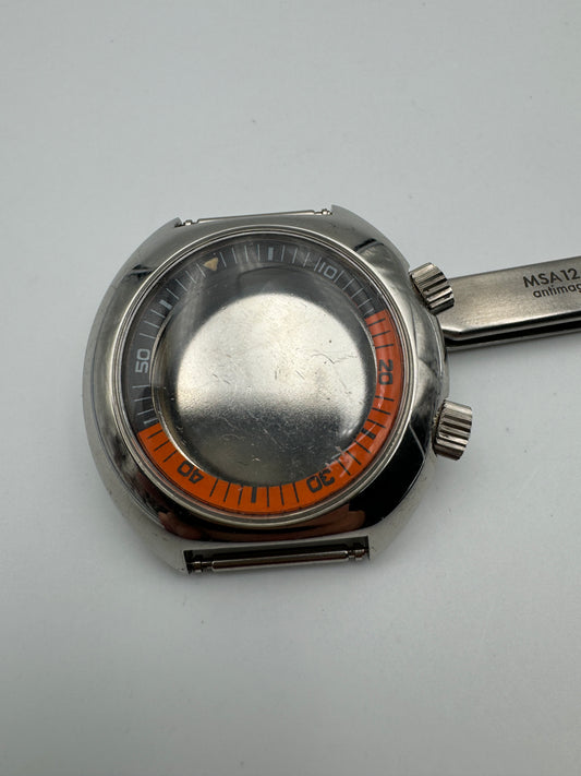Diver doppia corona cassa 40.5mm swiss made NOS
