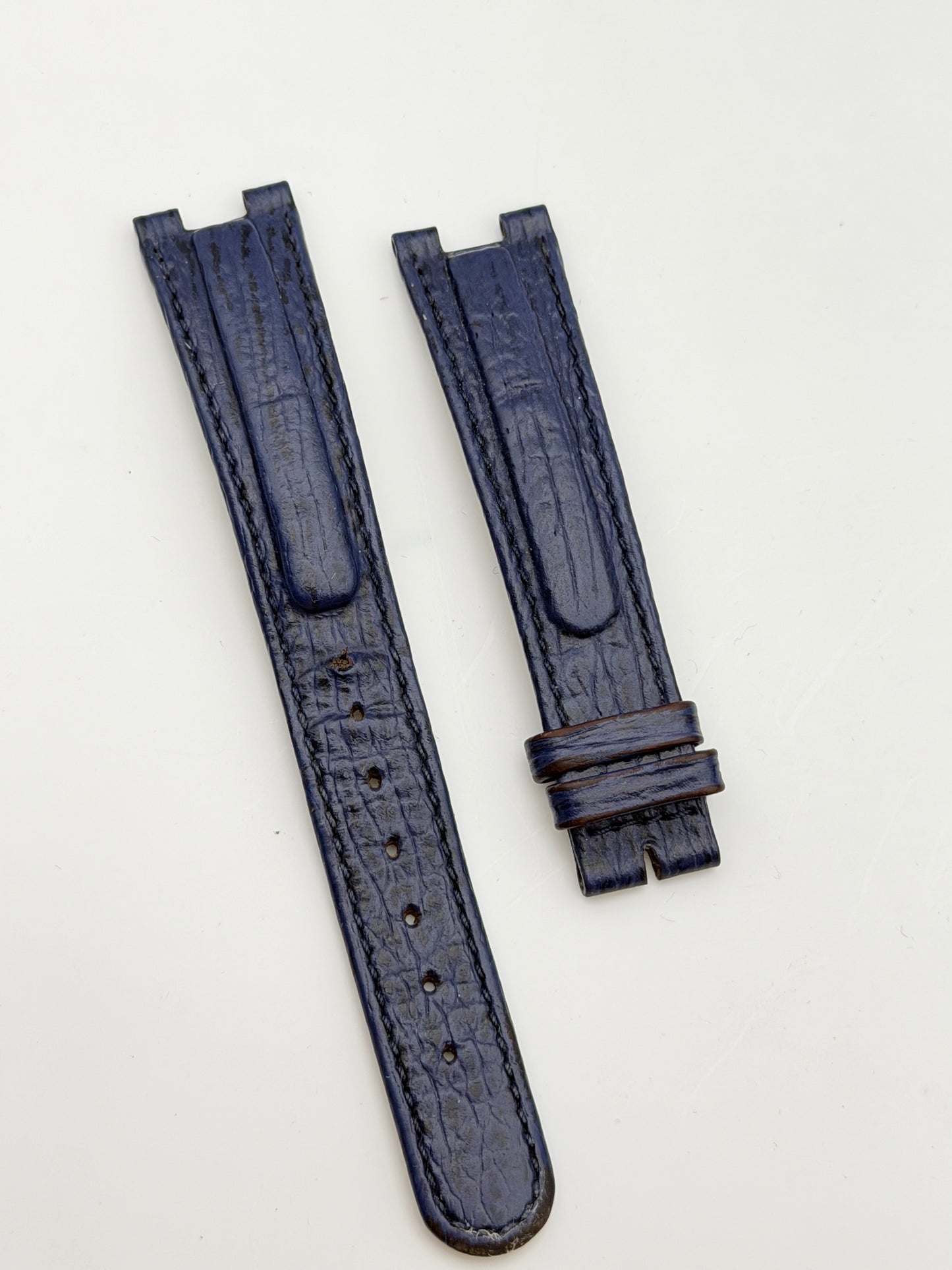 tudor 17-7mm cinturino strap pelle leather