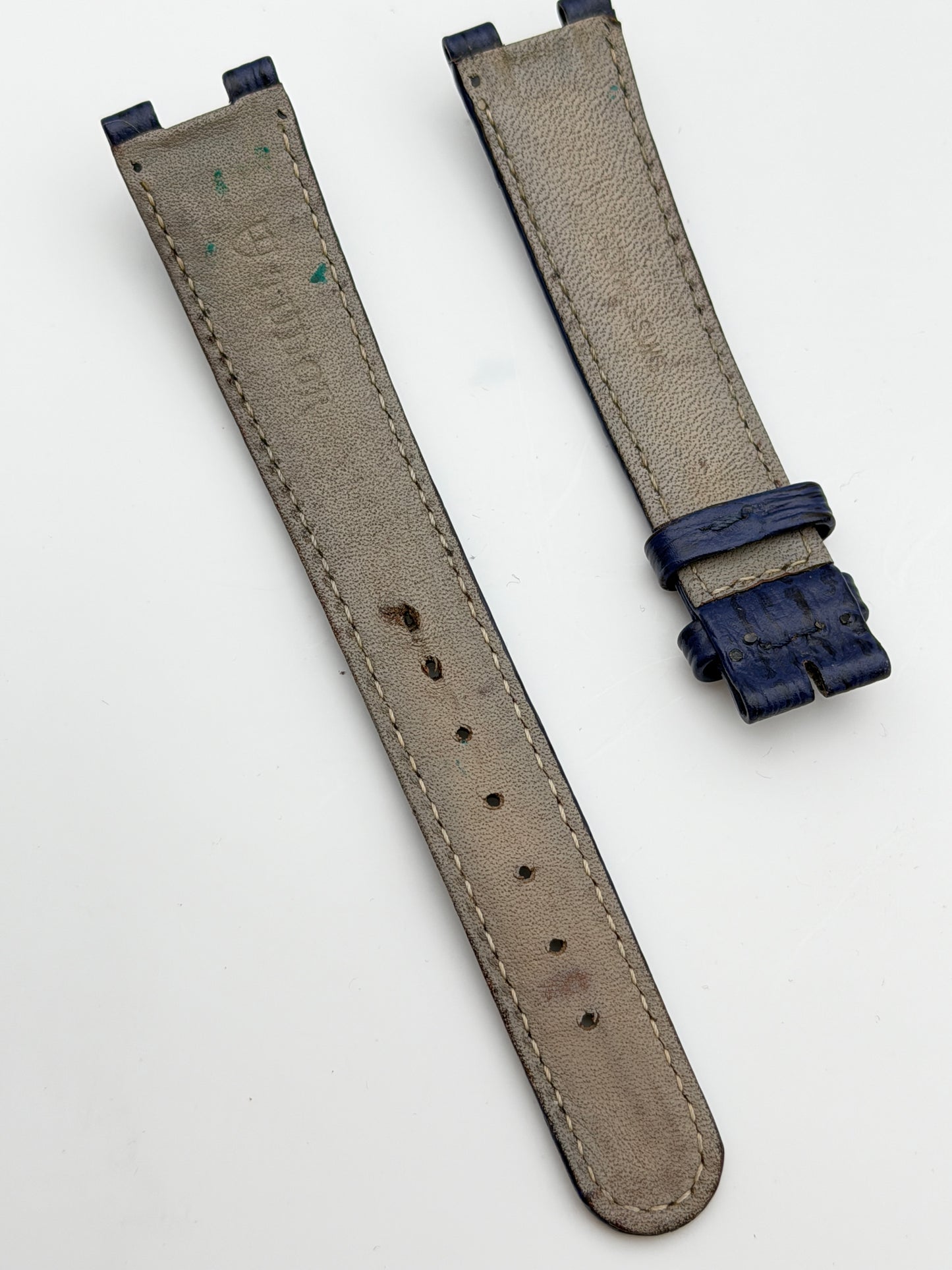 tudor 17-7mm cinturino strap pelle leather