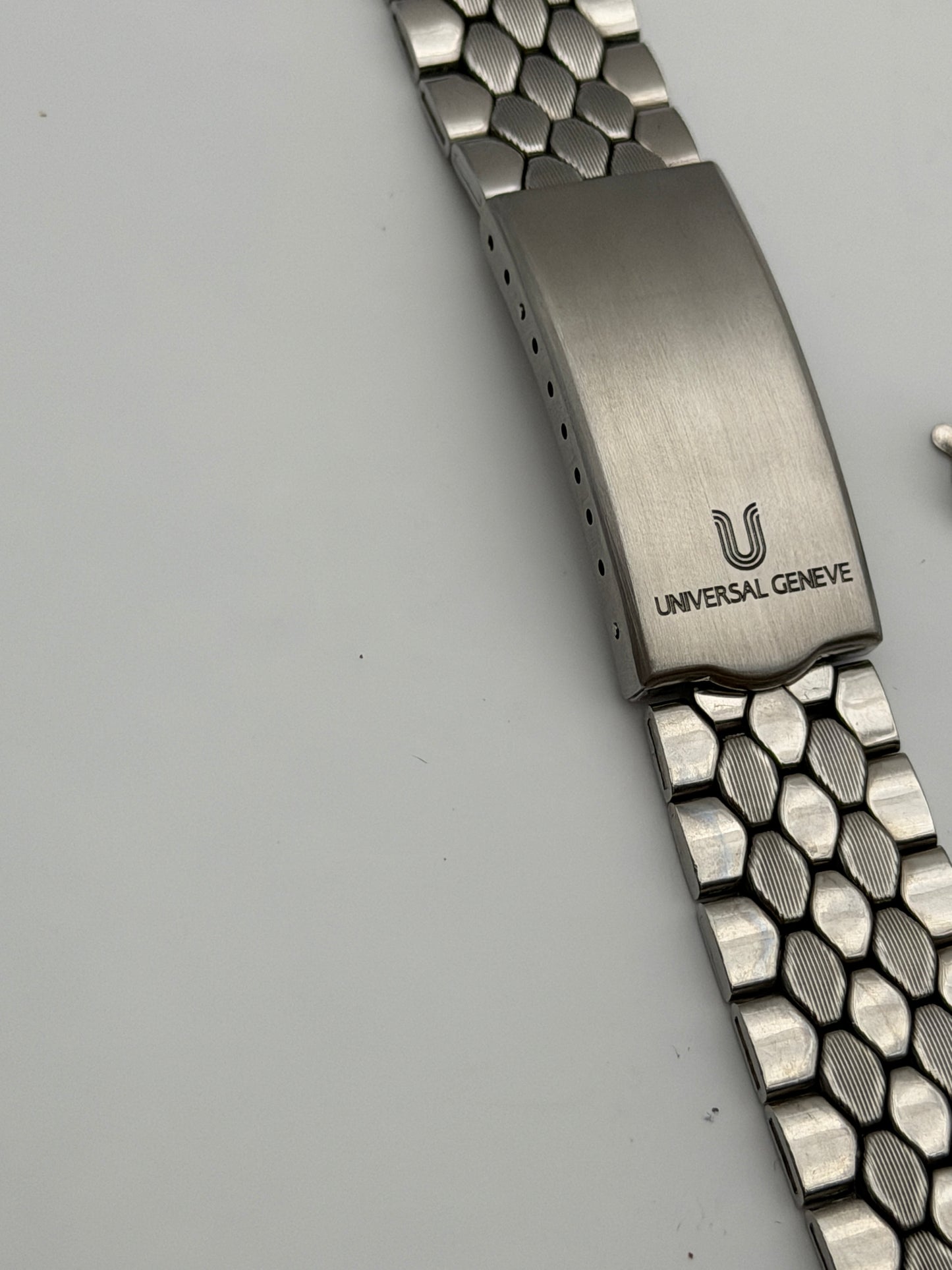 universal geneve 19mm bracciale bracelet strap steel vintage