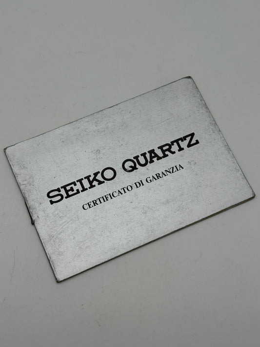 seiko quartz garanzia vintage japan warranty guarantee