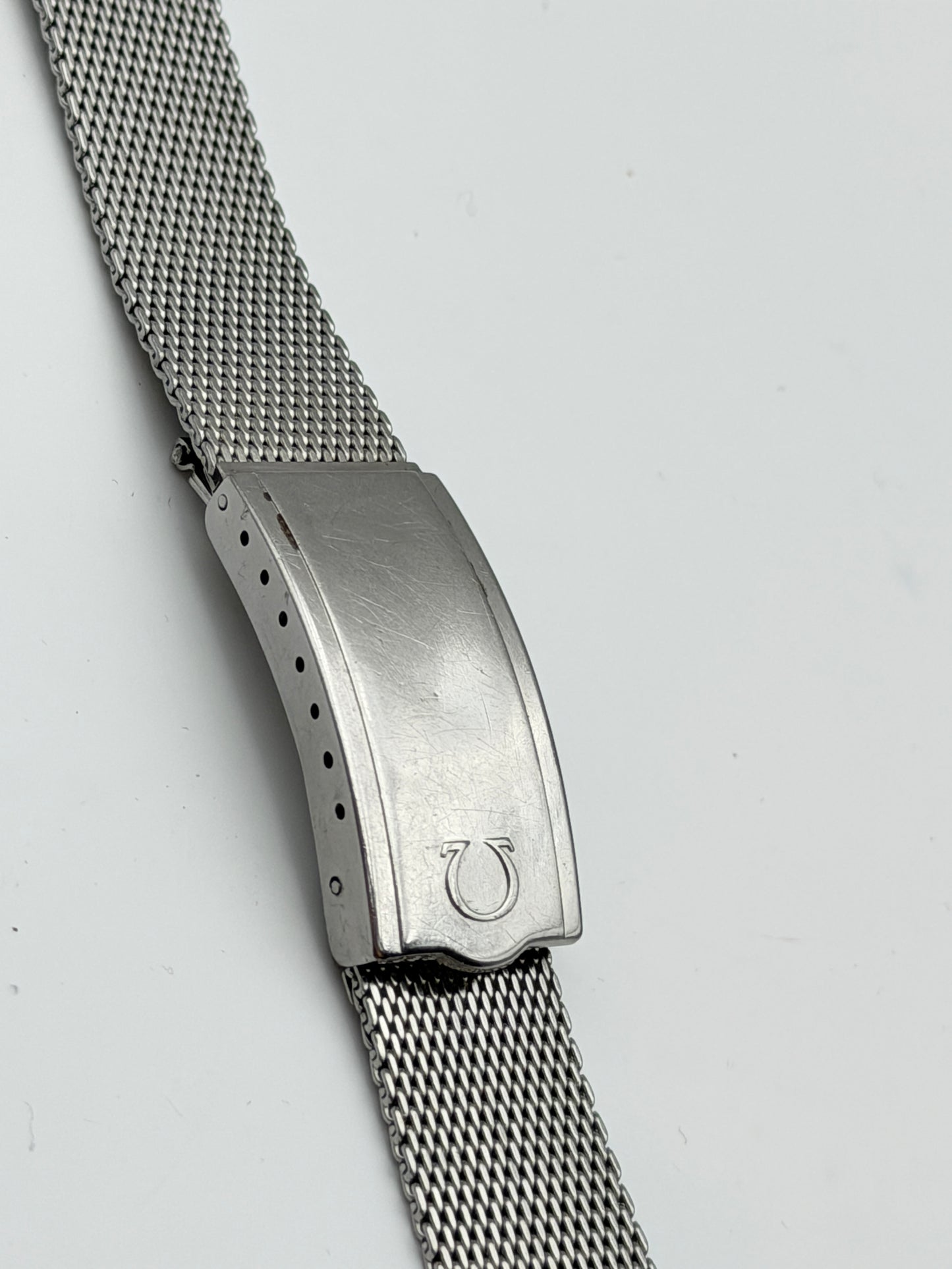 omega 18mm mesh bracciale bracelet steel