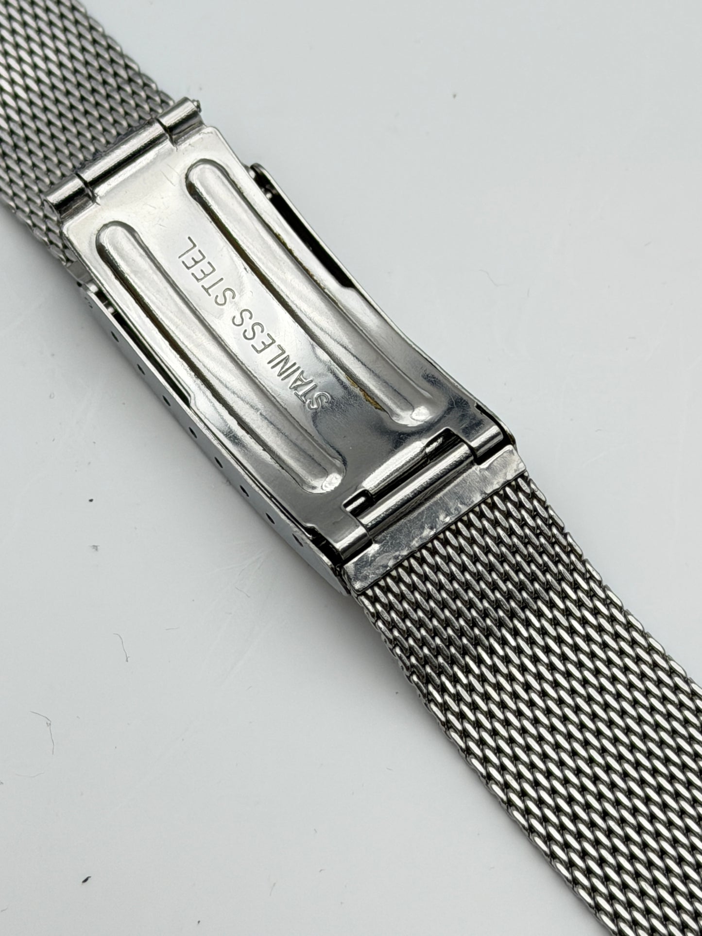 omega 18mm mesh bracciale bracelet steel