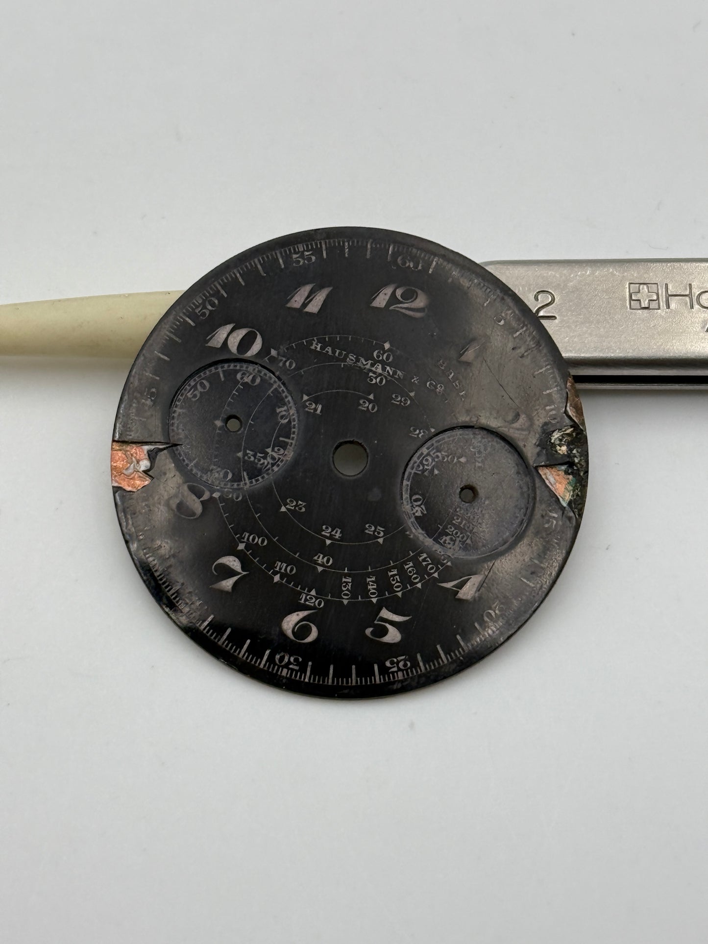hausmann e co chrono dial quadrante black 33-28,8mm