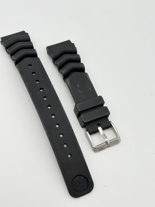 seiko 20mm cinturino strap gomma rubber