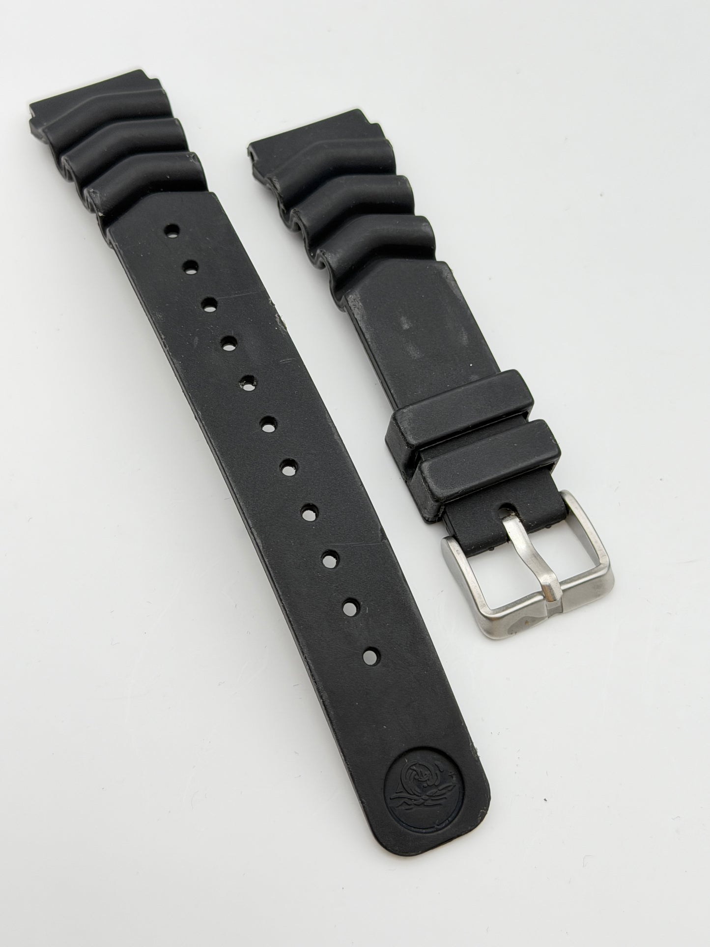 seiko 20mm cinturino strap gomma rubber