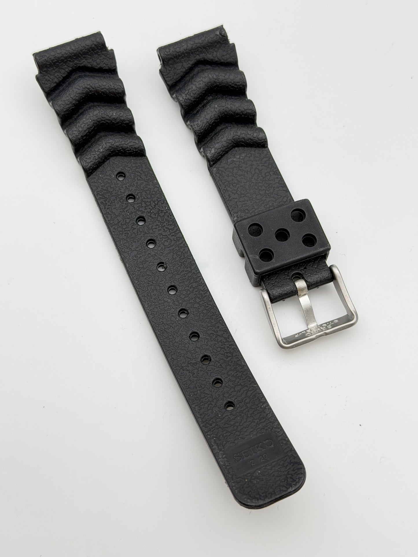 seiko 20mm cinturino strap gomma rubber