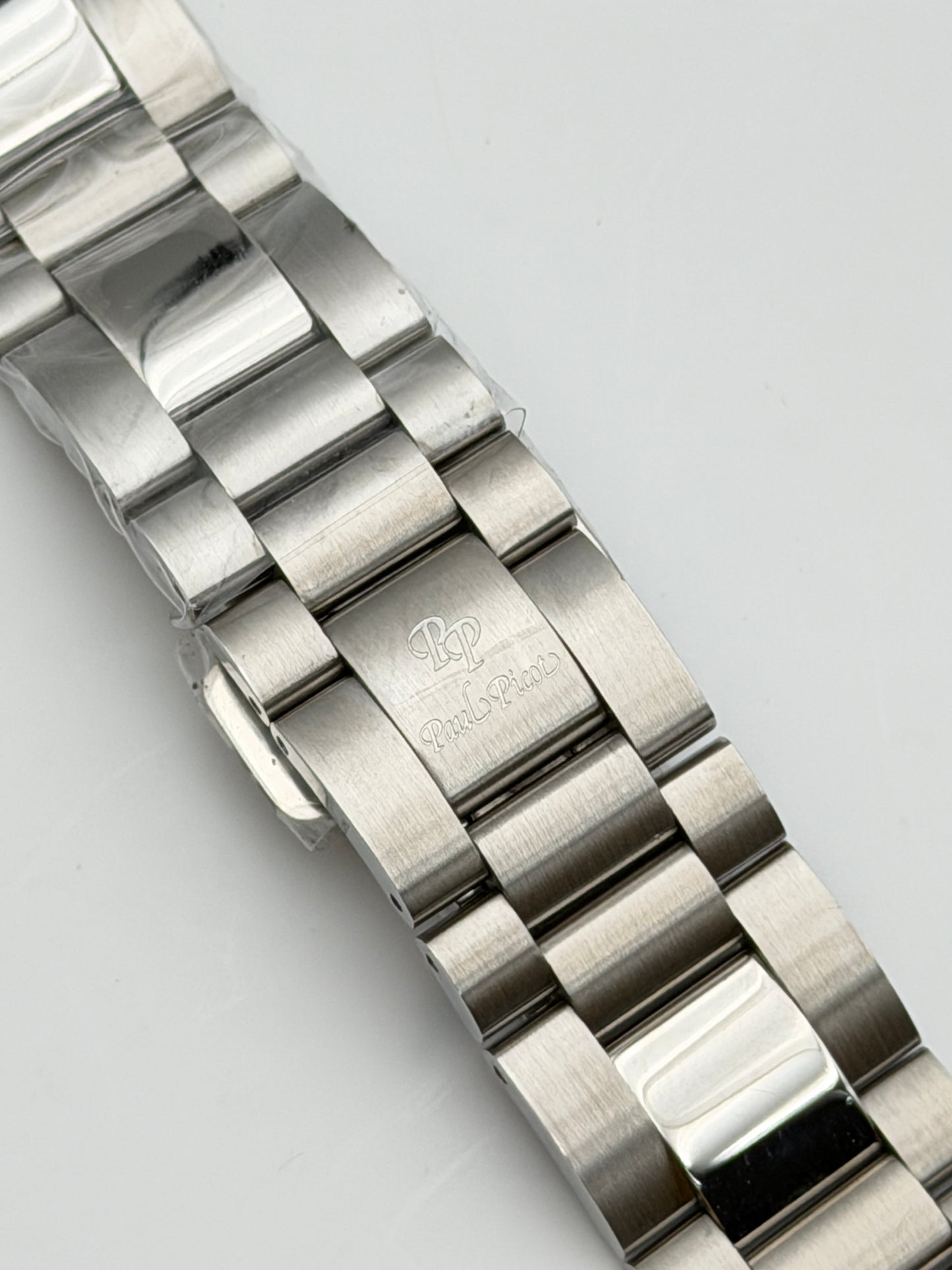 Paul picot sub 300m 19mm bracciale bracelet steel