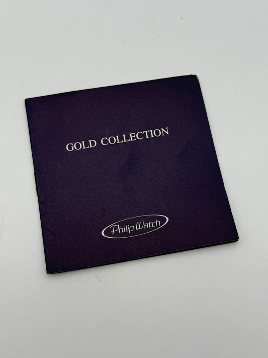 philip watch gold collection libretto istruzioni booklet swiss made vintage