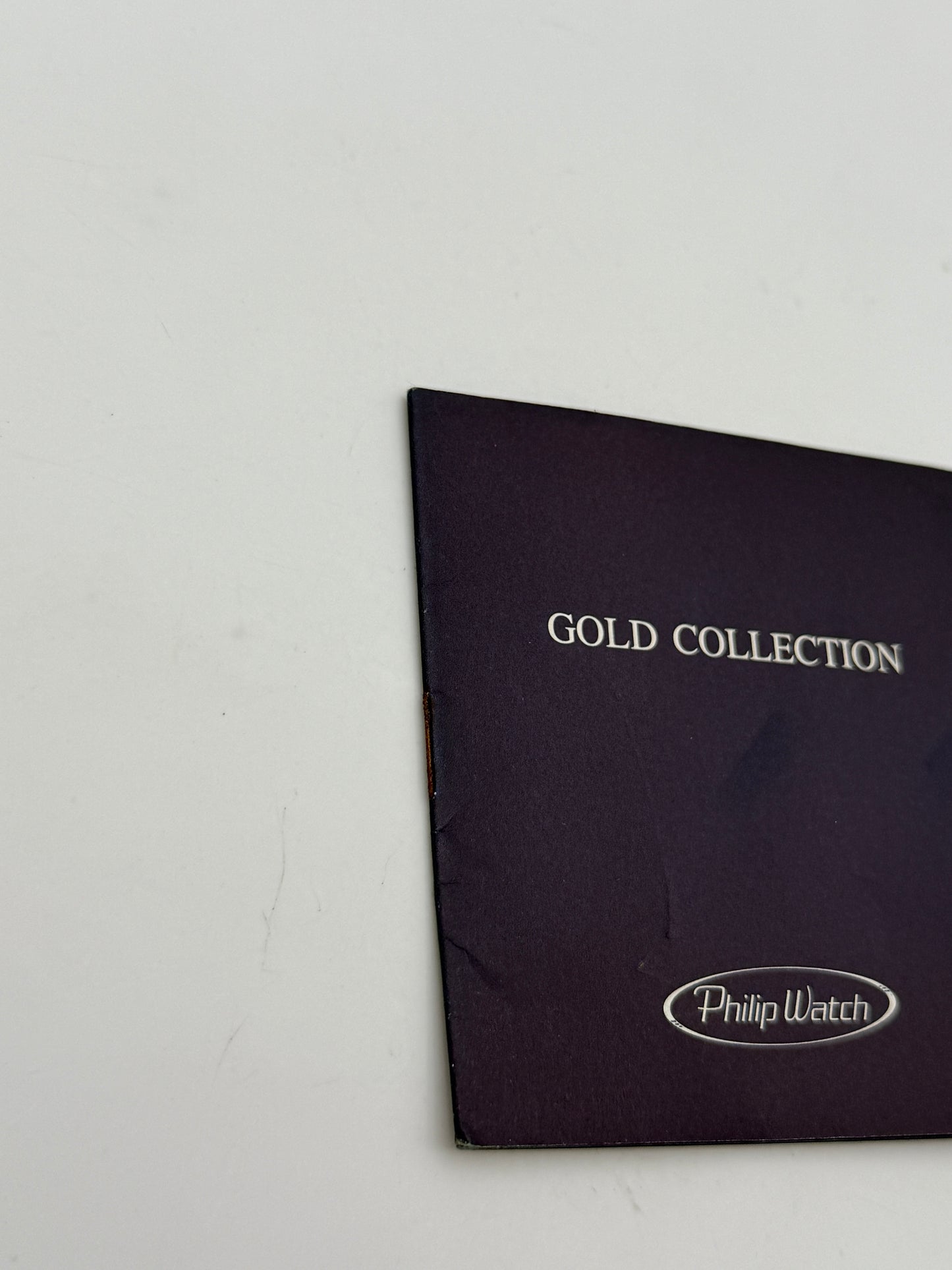philip watch gold collection libretto istruzioni booklet swiss made vintage
