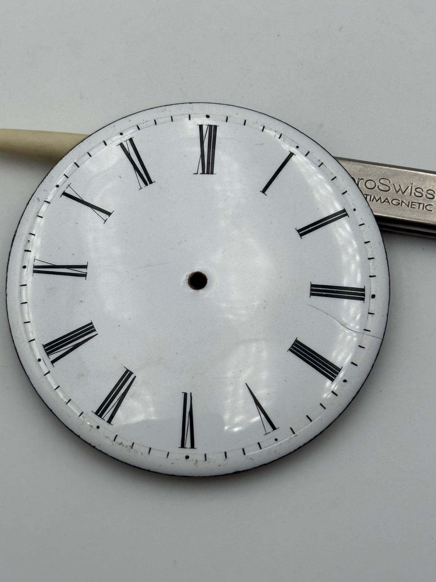 dial quadrante pocket watch porcelain serpentine 54.4mm