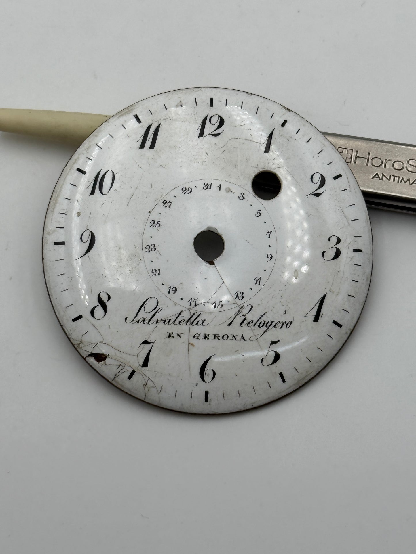 sabratella relojero en gerona 44,8mm pocket watch dial quadrante serpentaine