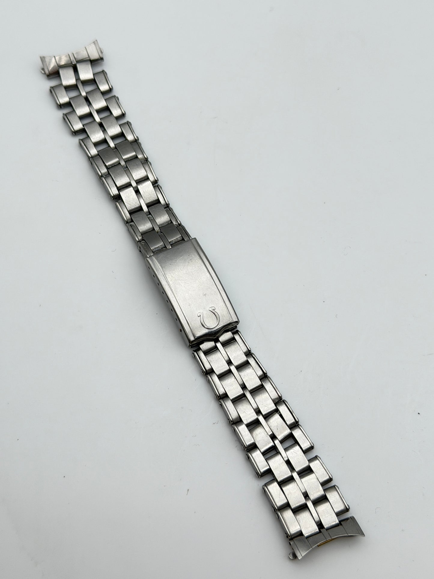 omega 1093 11 574 19mm bracciale bracelet steel vintage