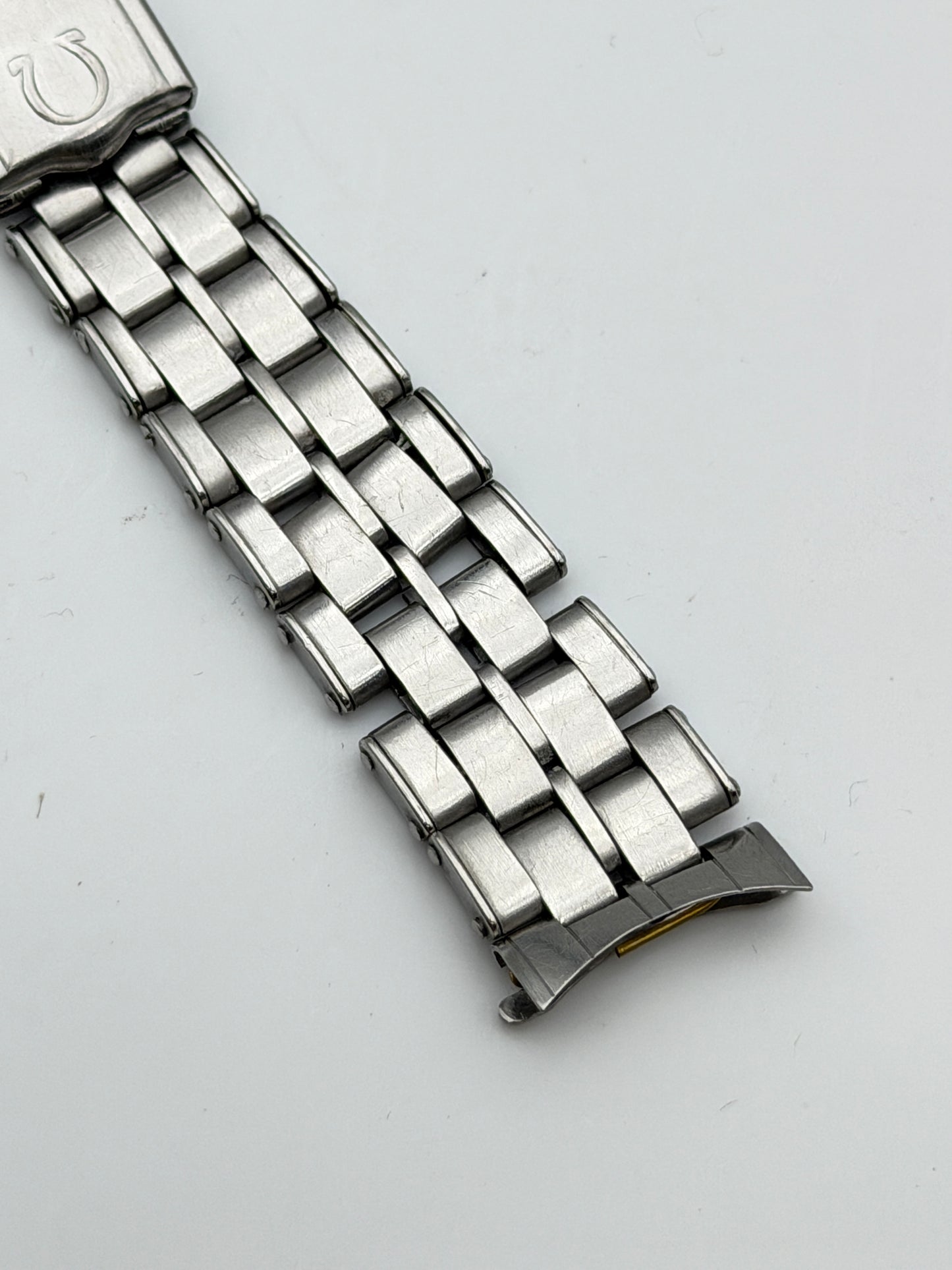 omega 1093 11 574 19mm bracciale bracelet steel vintage