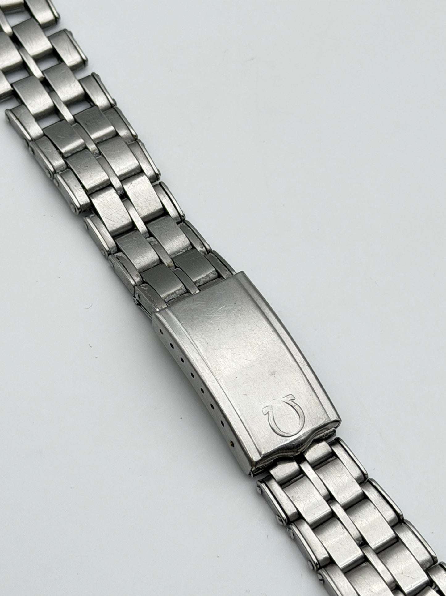 omega 1093 11 574 19mm bracciale bracelet steel vintage