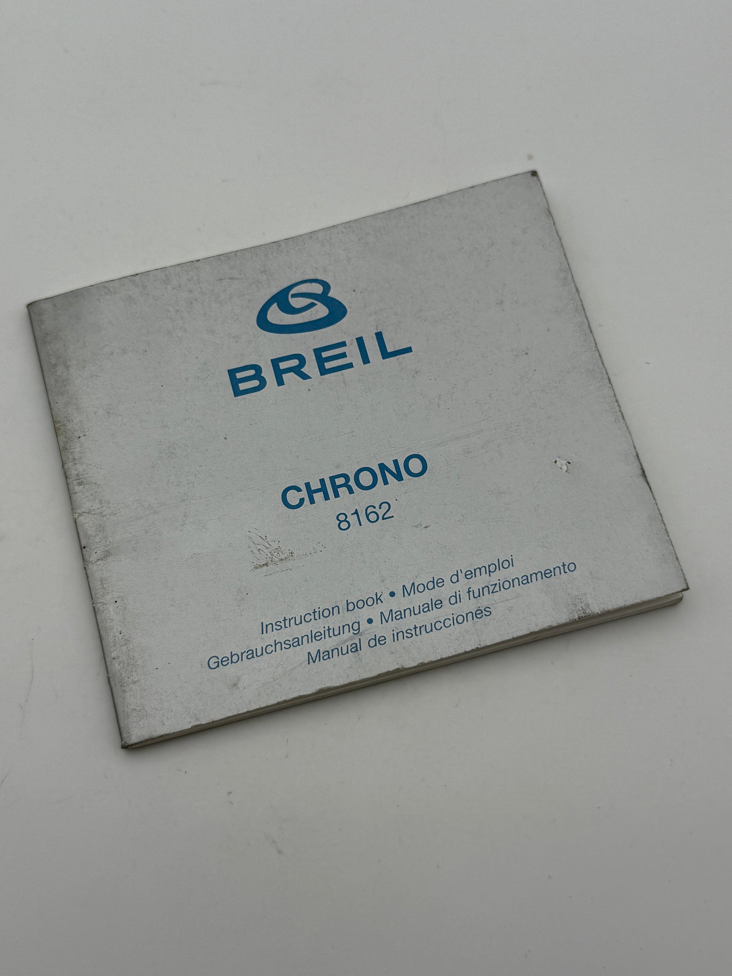 breil chrono 8162 istruzioni libretto booklet