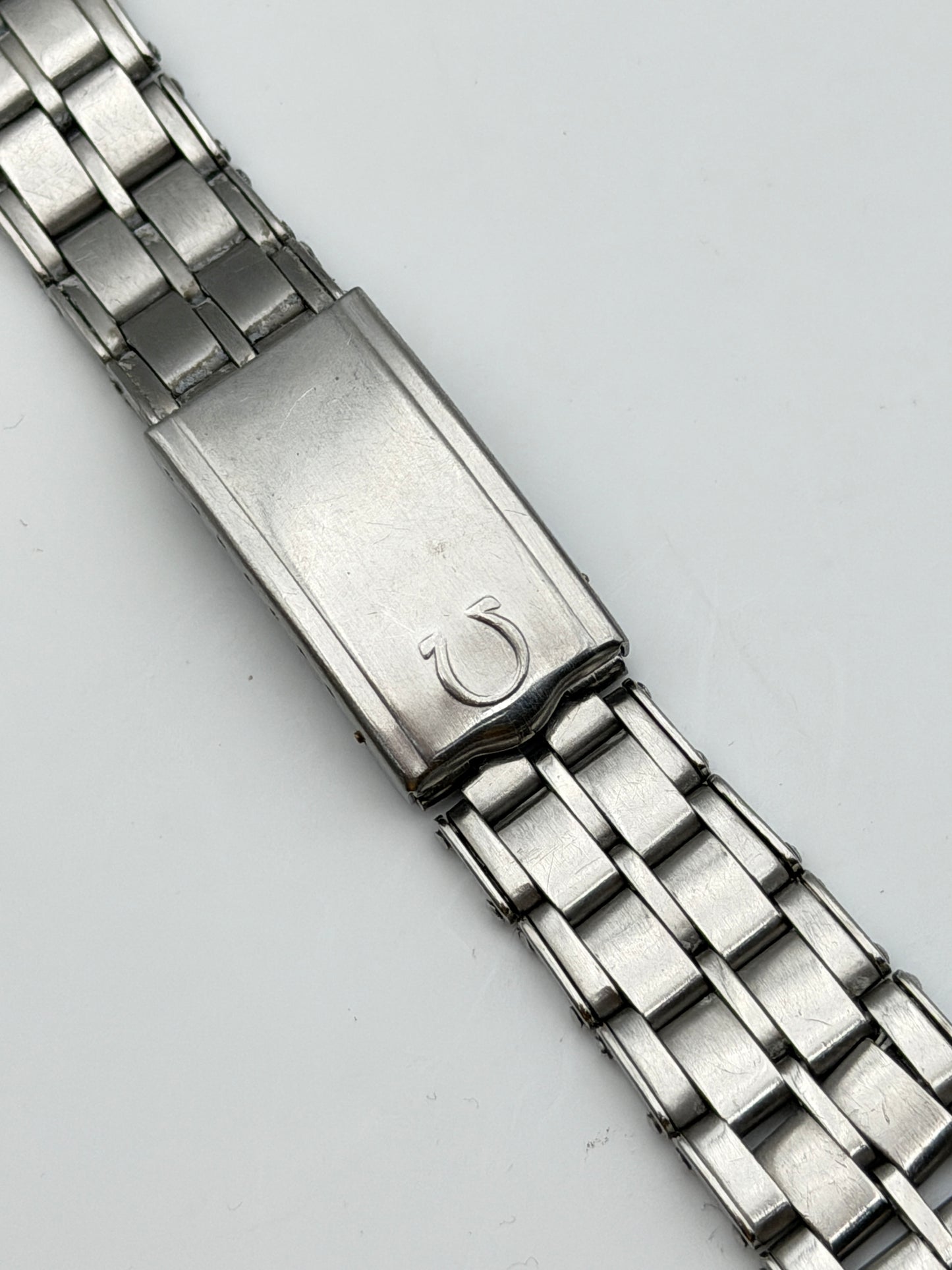 omega 1093 11 574 19mm bracciale bracelet steel vintage