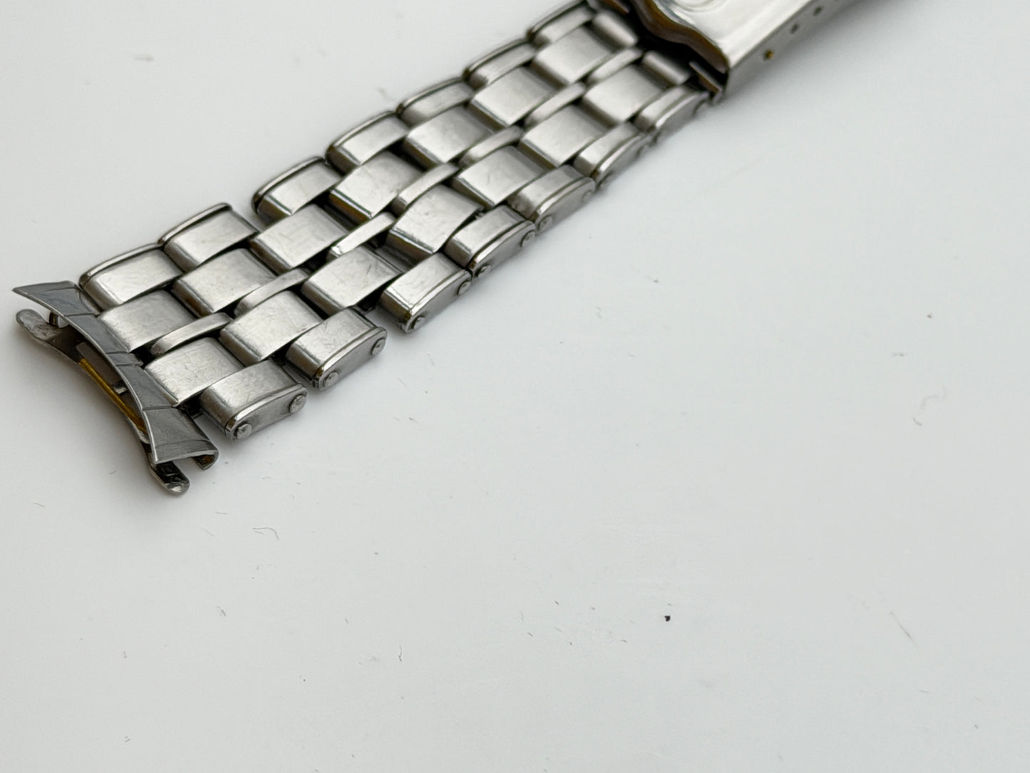 omega 1093 11 574 19mm bracciale bracelet steel vintage