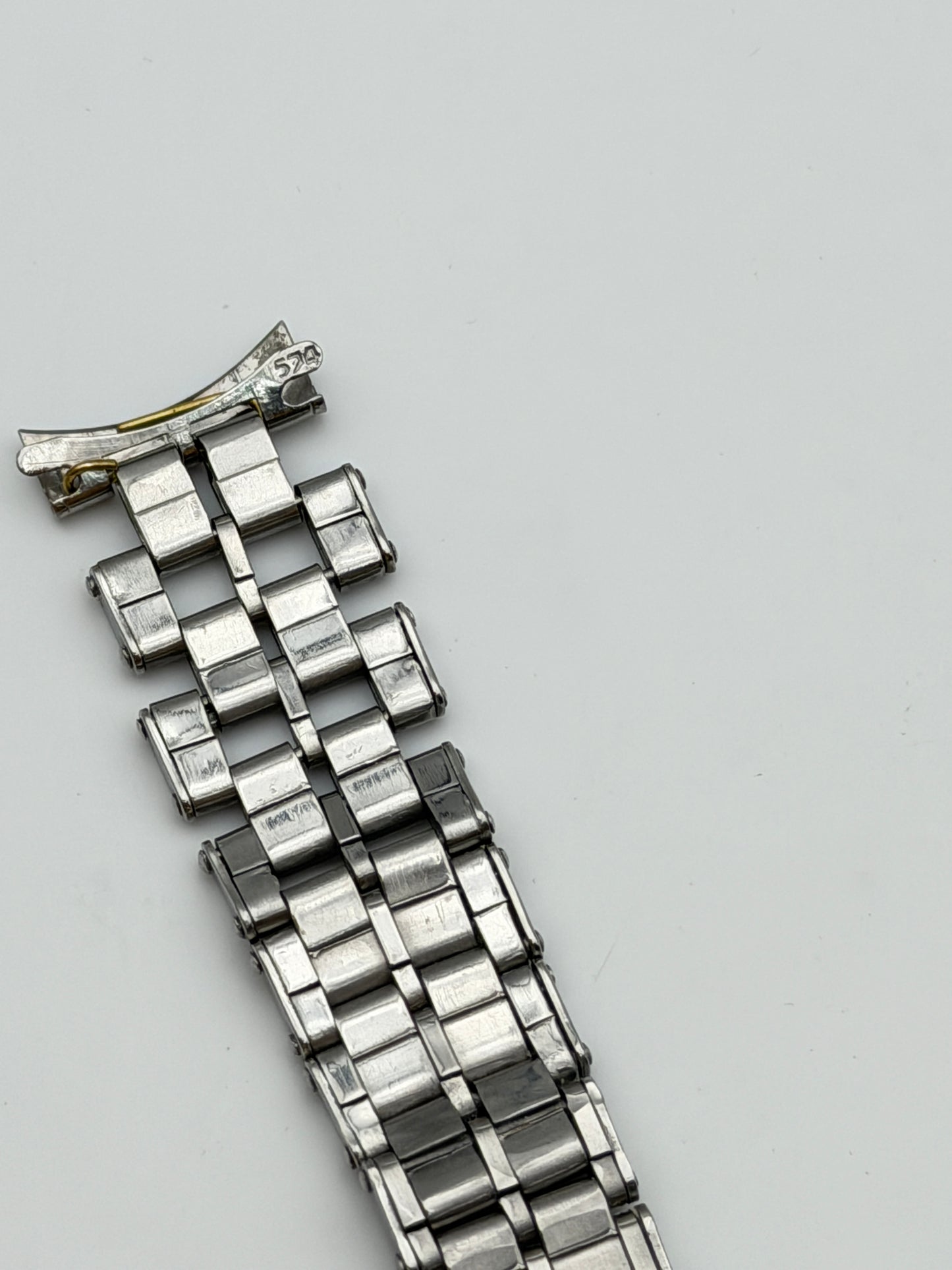 omega 1093 11 574 19mm bracciale bracelet steel vintage