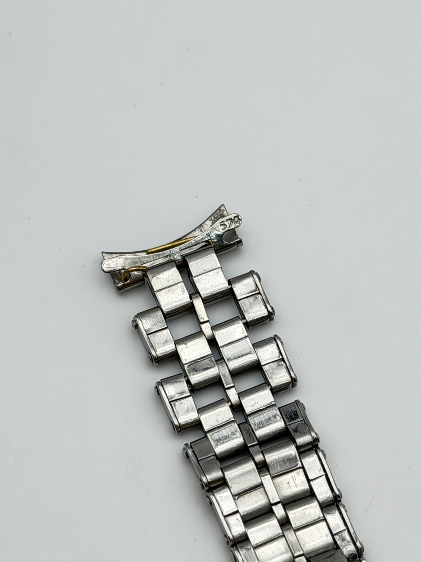 omega 1093 11 574 19mm bracciale bracelet steel vintage