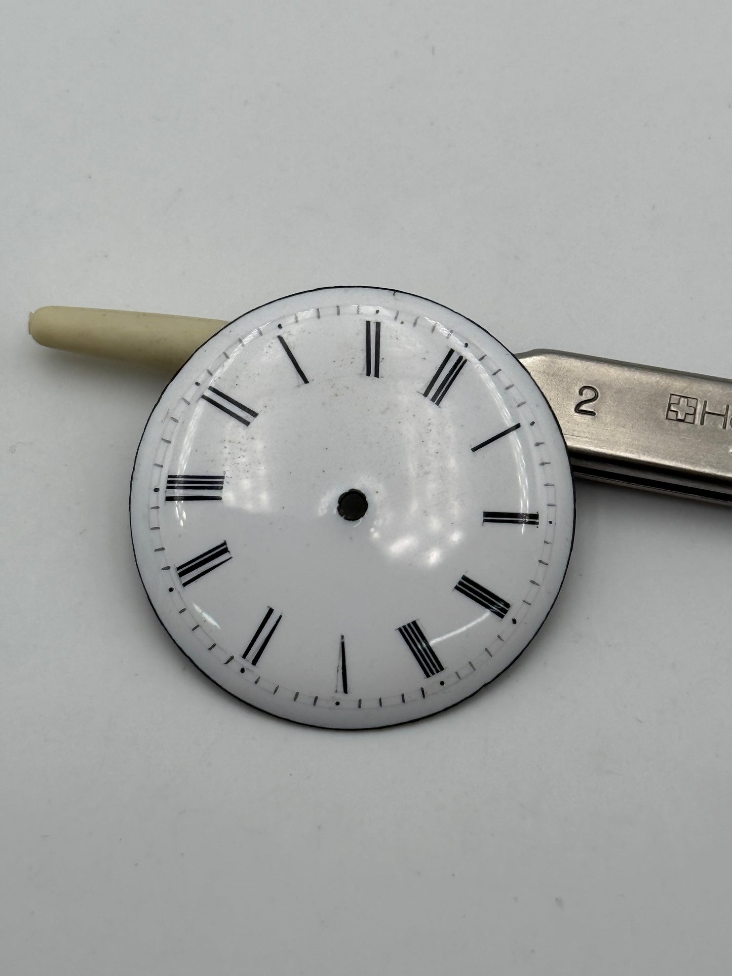 pocket watch dial quadrante porcelain 33mm