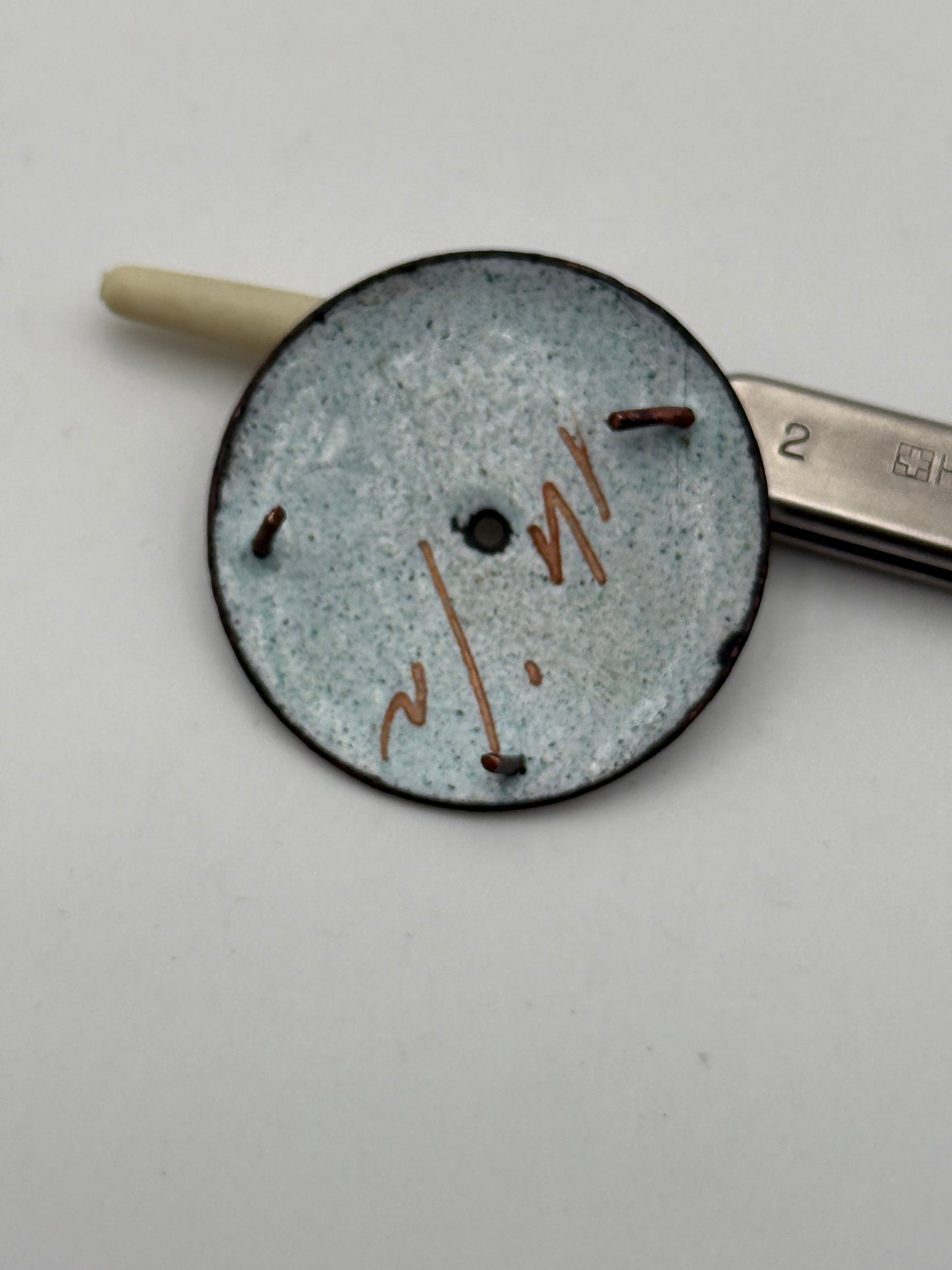 pocket watch dial quadrante porcelain 33mm