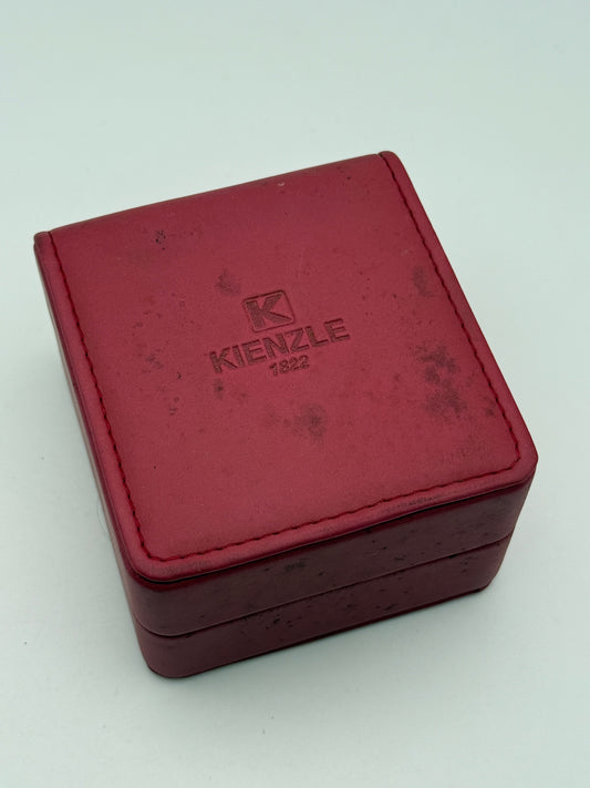 kienzle watch box scatola vintage red chronogrpah