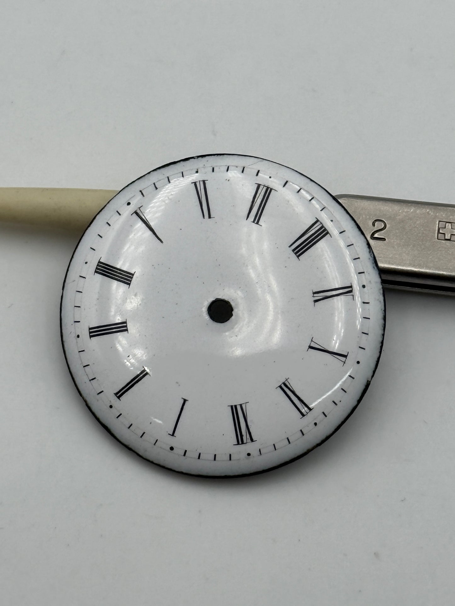 pocket watch dial quadrante porcelain 32.5mm