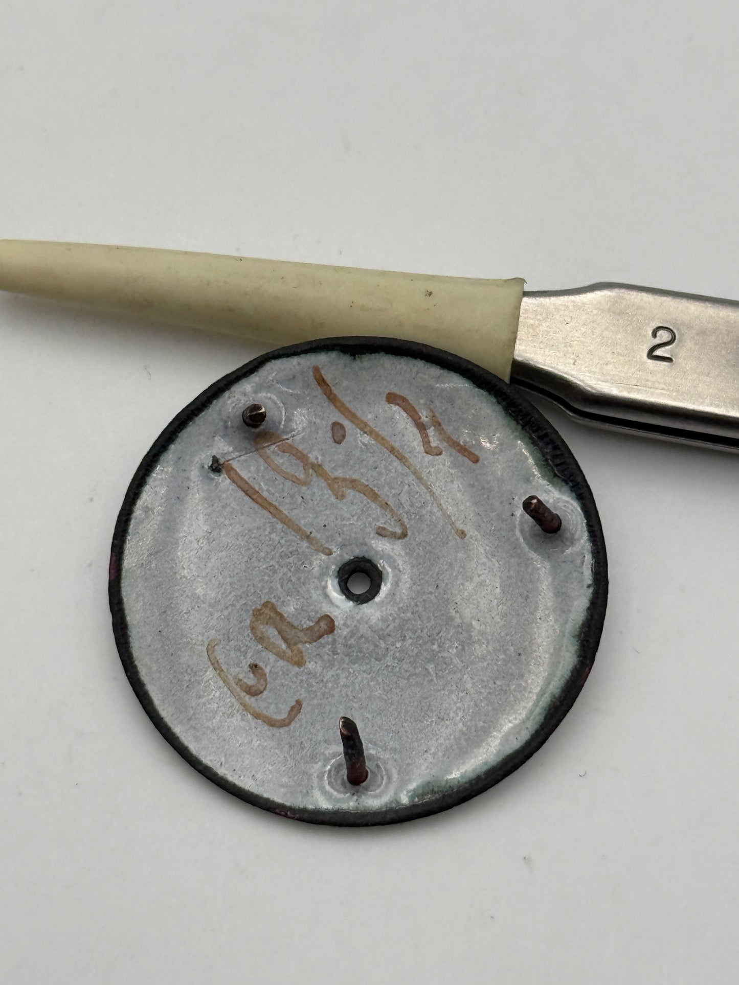 pocket watch dial quadrante porcelain 30mm