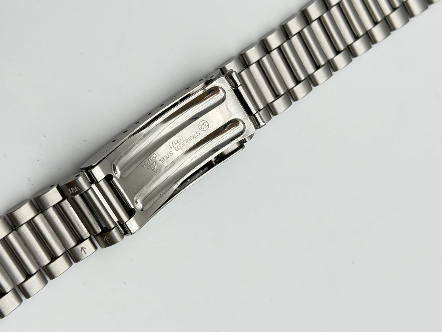 omega nos 1171-1 32 633 20mm bracciale bracelet steel vintage