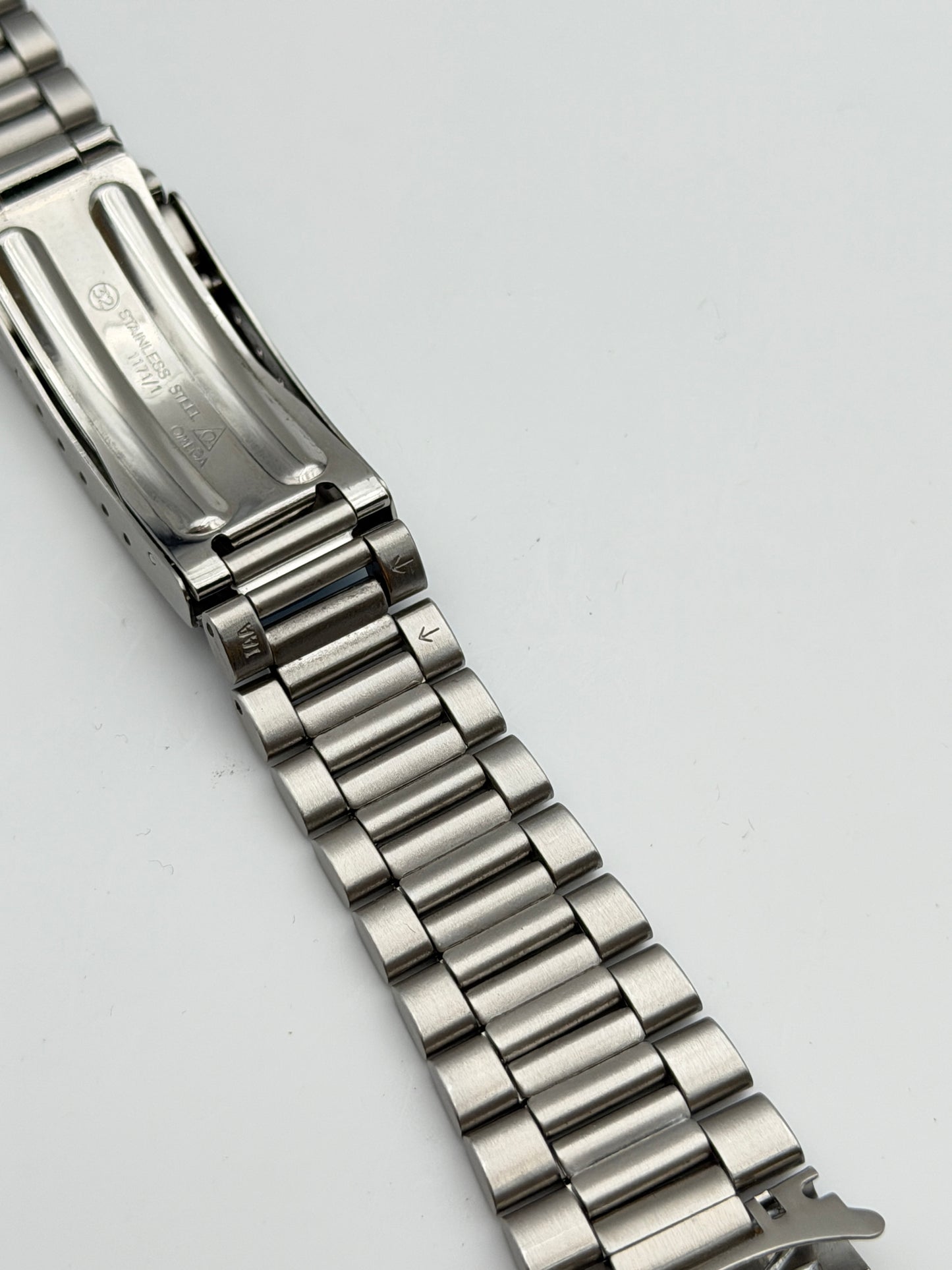omega nos 1171-1 32 633 20mm bracciale bracelet steel vintage