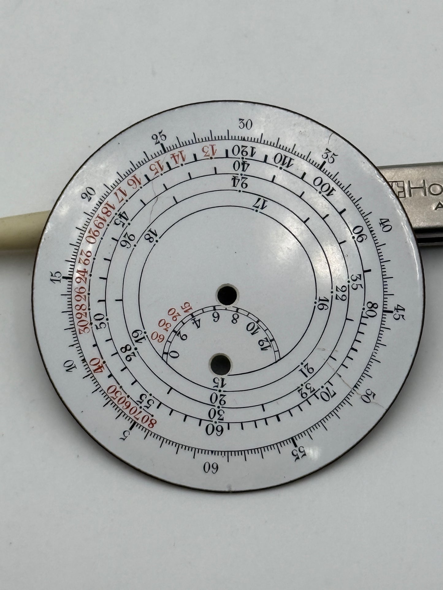 pocket watch dial quadrante porcelain 43mm