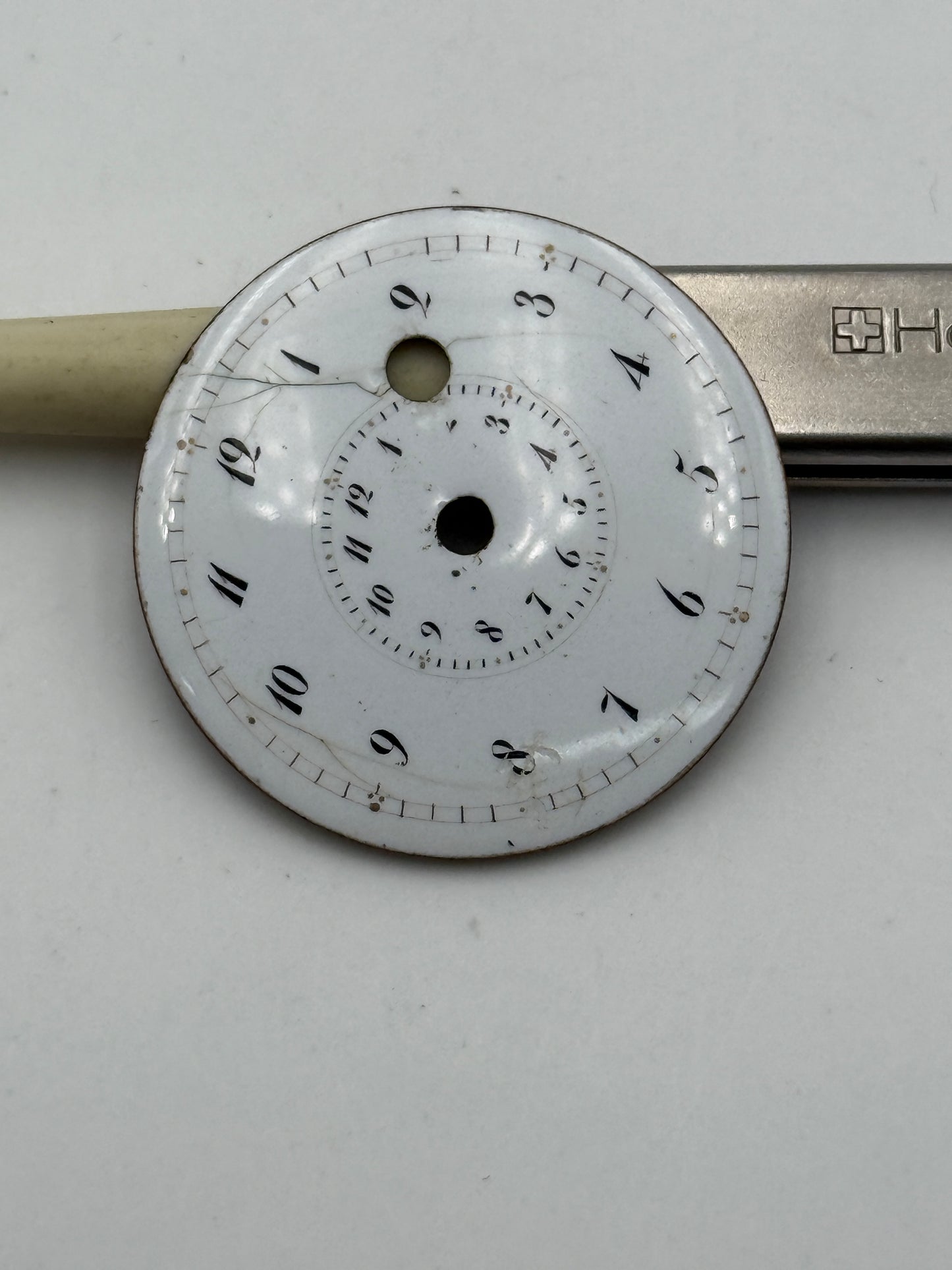 pocket watch dial quadrante porcelain 27mm