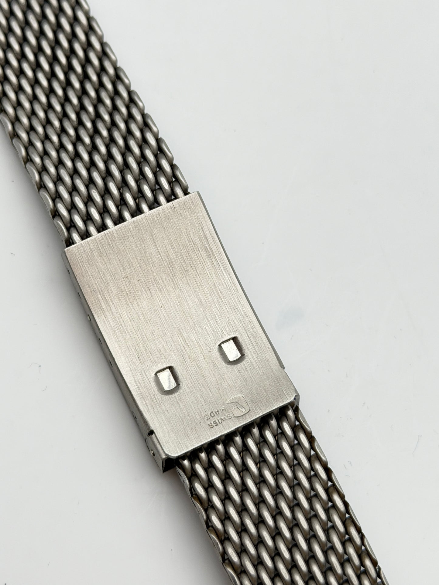 swiss made mesh ploprof 20mm bracciel bracelet steel rare