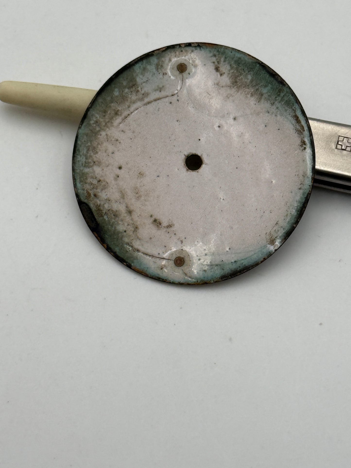 pocket watch dial quadrante porcelain 34mm