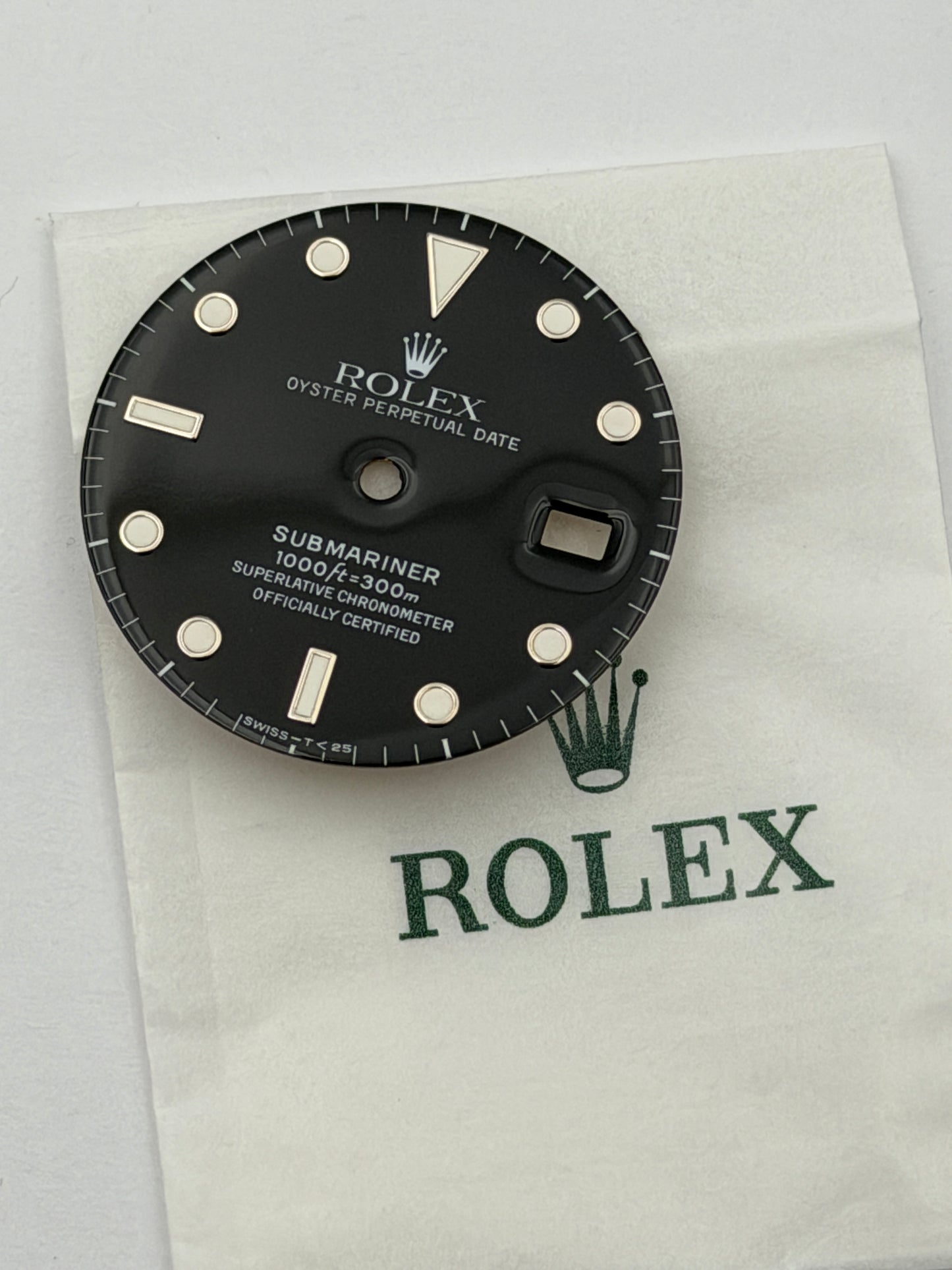 Rolex submariner dial quadrante swiss -t 25 16610 16800 original genuine
