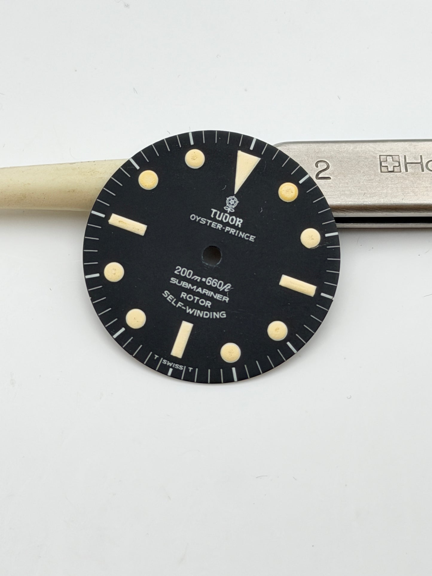 tudor singer oyster prince 200m submariner rotor self winding 26mm rare dial