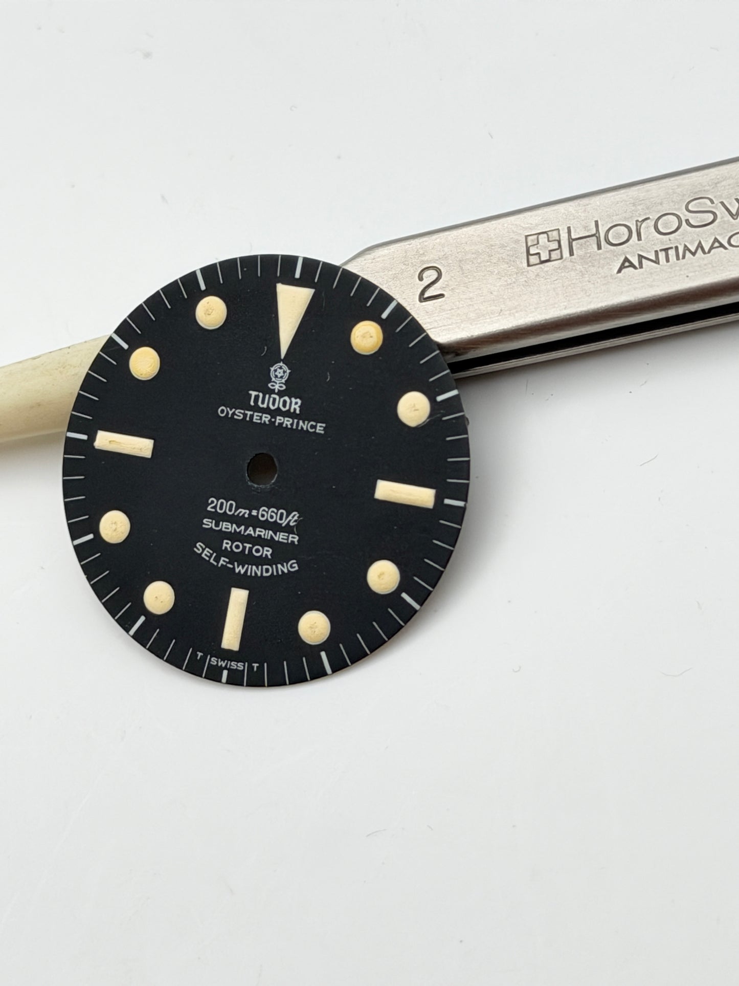 tudor singer oyster prince 200m submariner rotor self winding 26mm rare dial